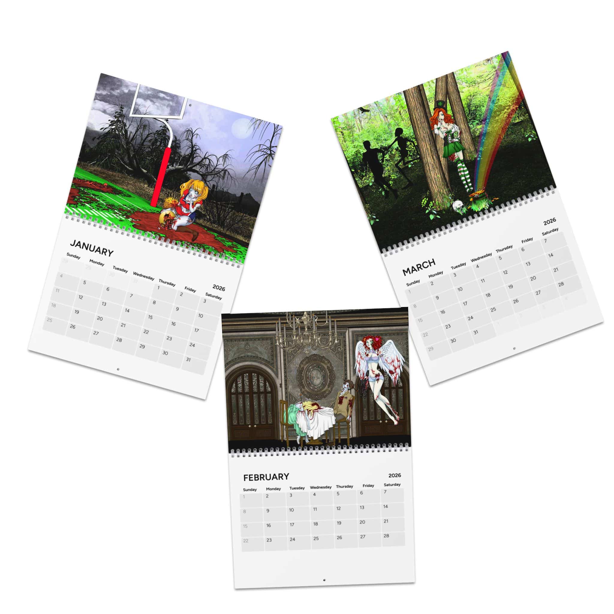 Vlad's Undead Angels 2026 Calendar - Anniversary Edition - Image 3