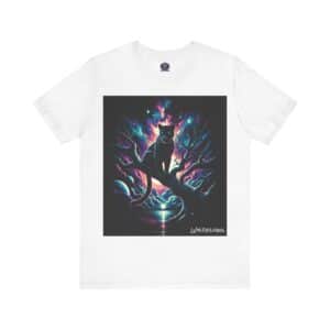 Cosmic Black Panther WD-D009 By Wyldesigns Unisex Jersey Short Sleeve Tee