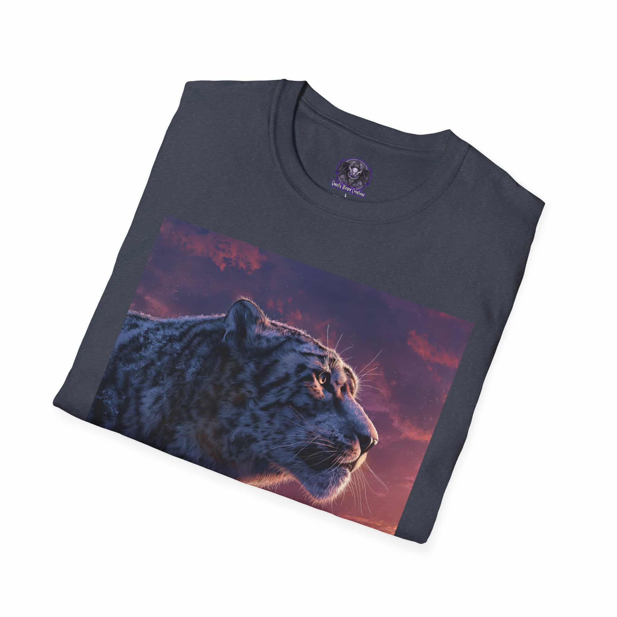 Snow Leopard IV Profile By Wyldesigns Unisex T-Shirt - Image 36