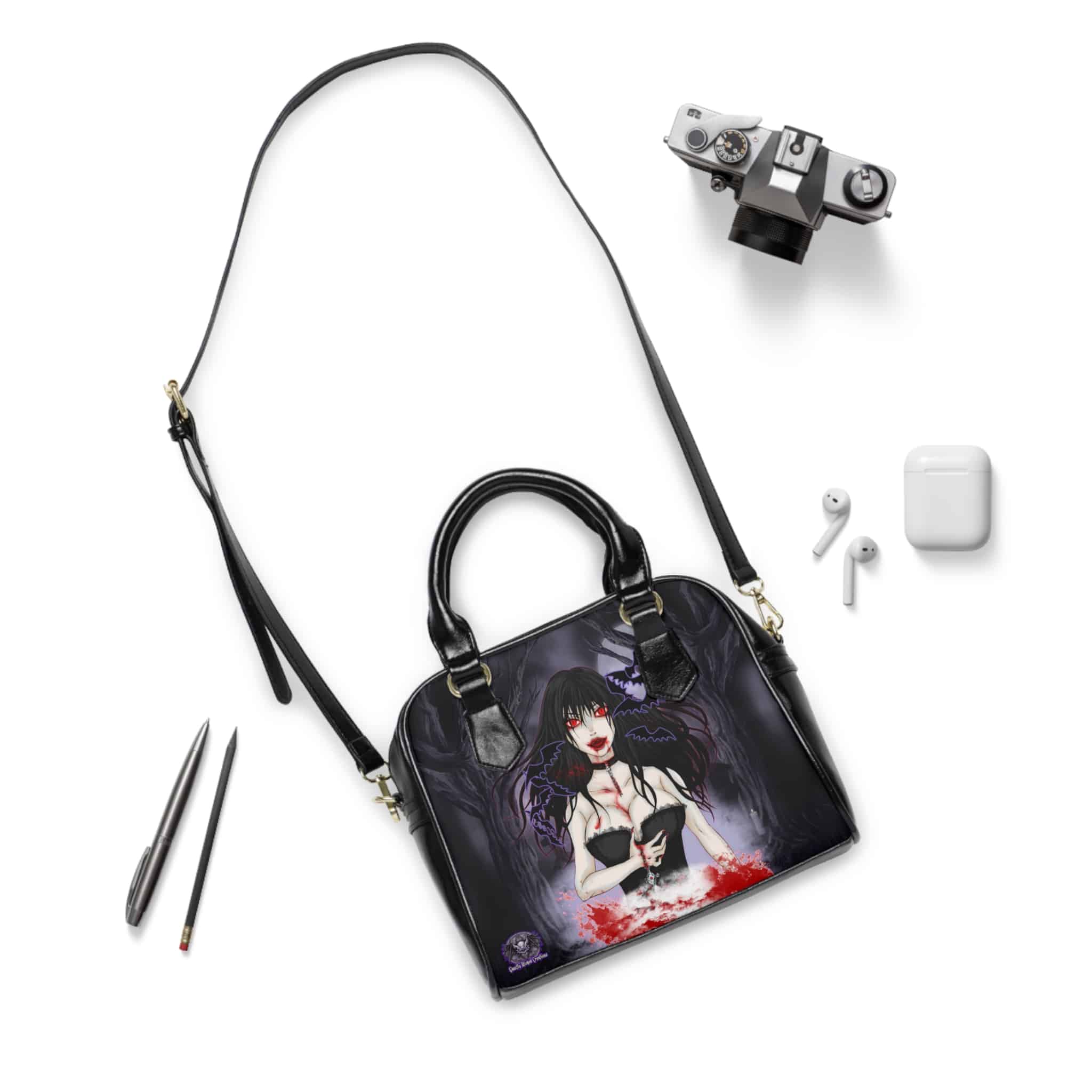 Eve Undead Angel Vampire Assassin Classic Art Shoulder Handbag - Image 3