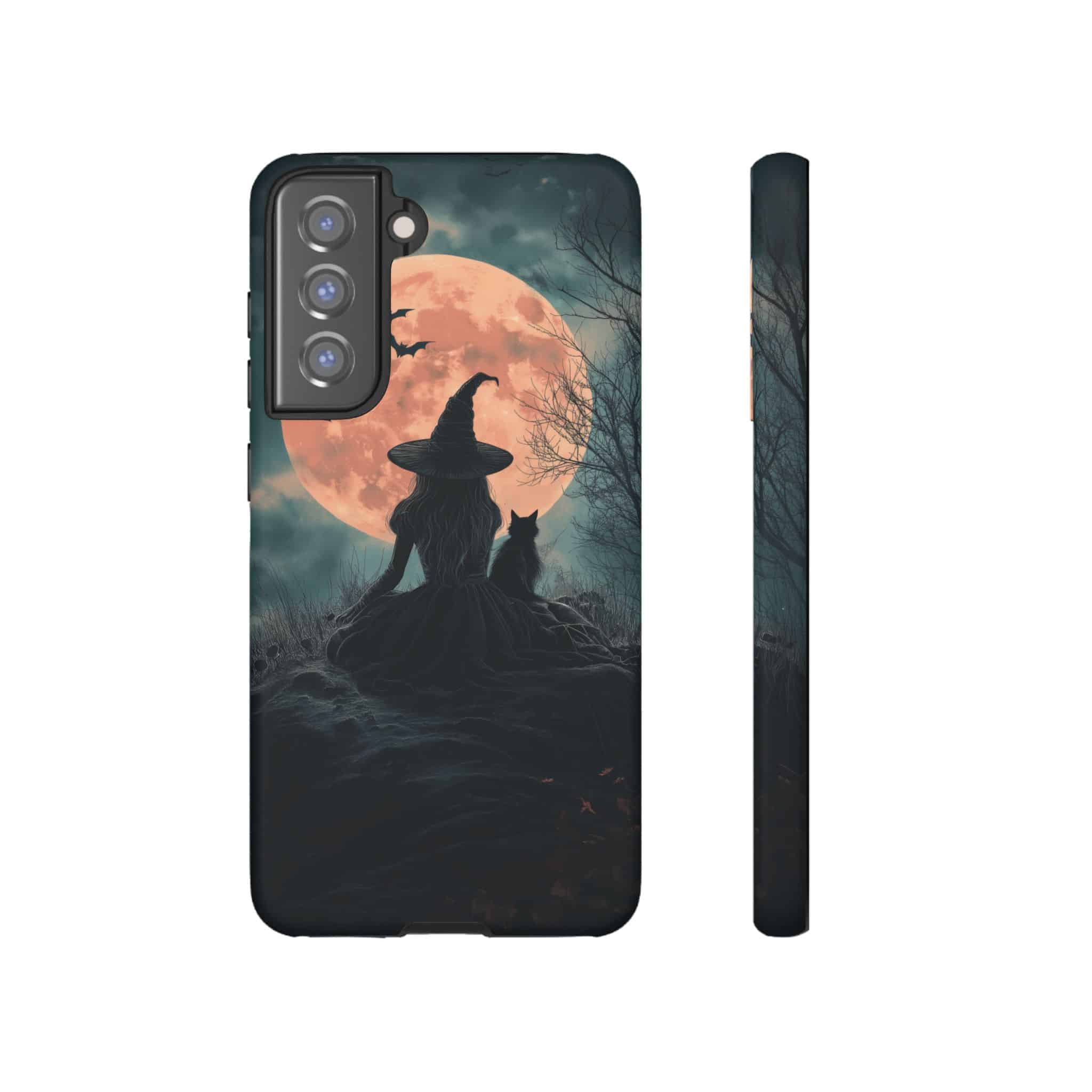 Witch With Black Cat By Moonlight #MJ-W004 Samsung S21, S22, S23, S24 Plus & Ultra Tough Cases - Image 11