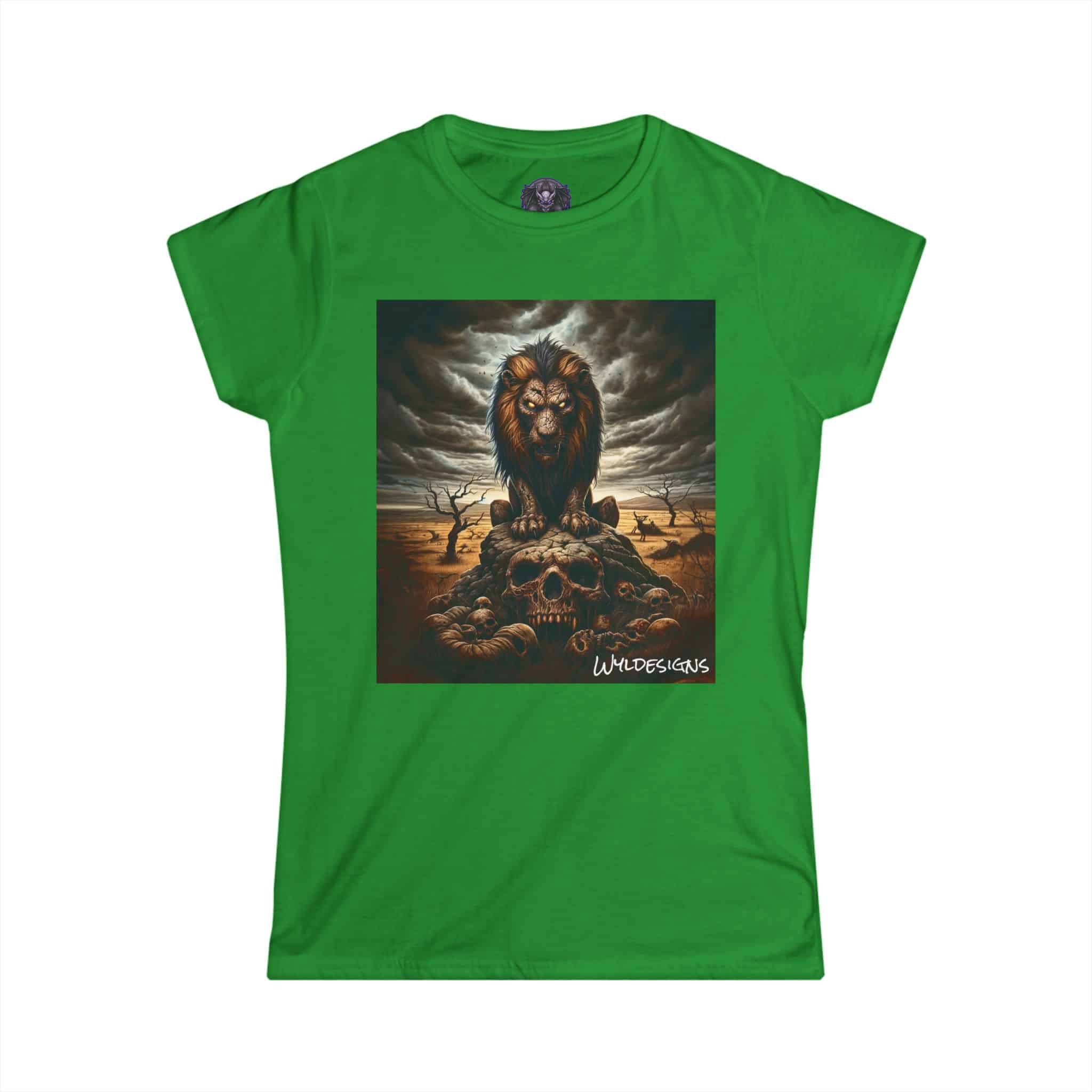 Undead Lion WD-D015 By Wyldesigns Women's Softstyle Tee - Image 16