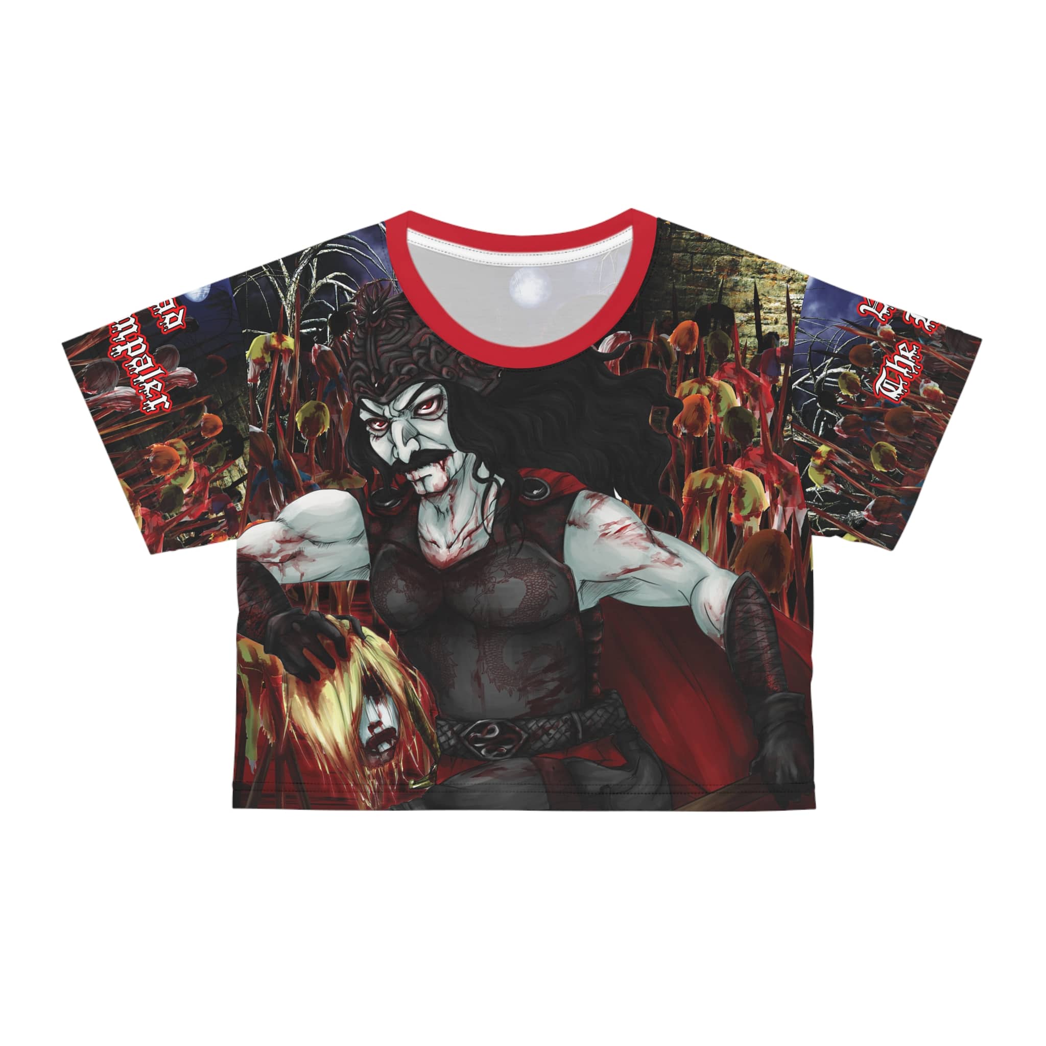 Vlad The Impaler Conquest Crop Tee (AOP) - Image 5