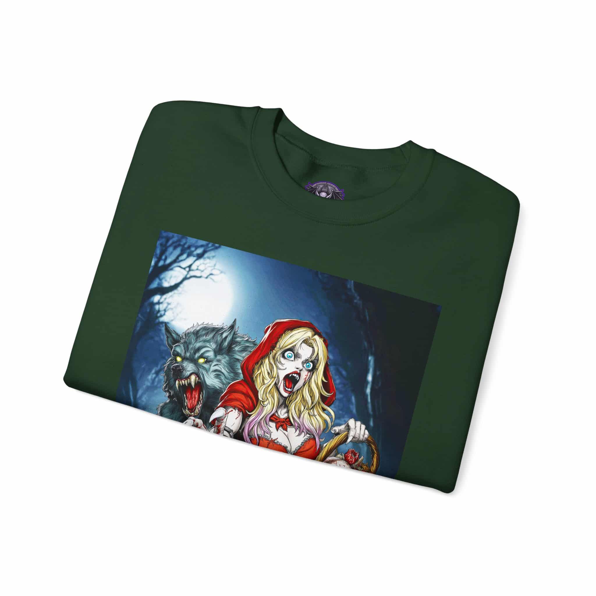 Vampire Red Riding Hood By Ghastly Wicked Tales 2025-01 Unisex Heavy Blend™ Crewneck Sweatshirt - Image 31