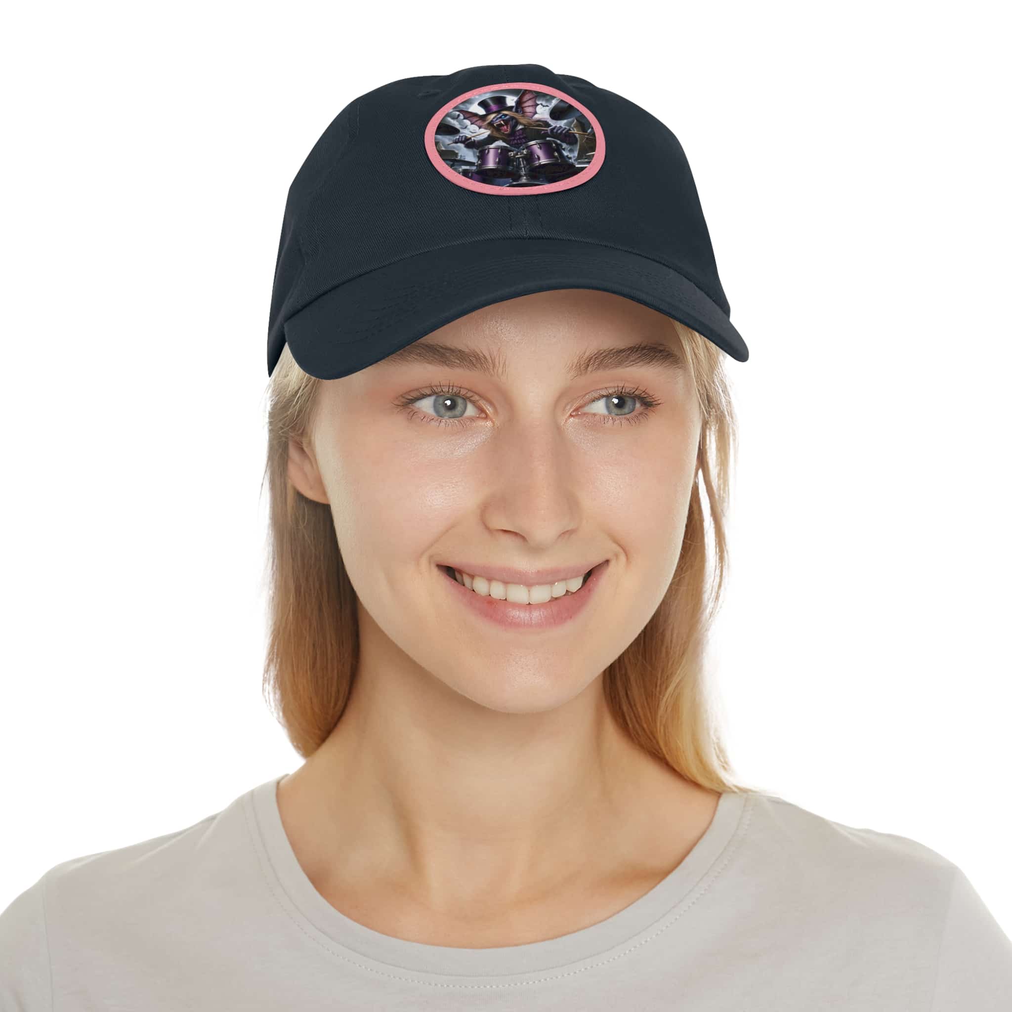 Vlad The Enforcer Bat Drummer #VTE001 Artistic Round Leather Patch Dad Hat - Stylish Casual Cap - Image 89