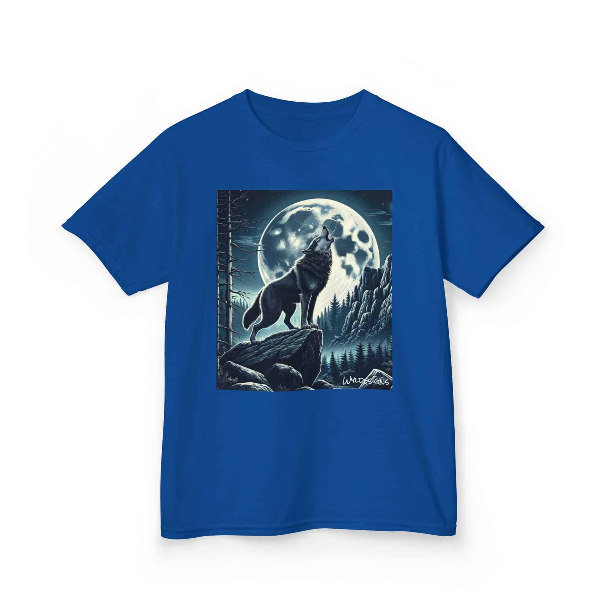 Wolf Howling WD-D001 By Wyldesigns Kids Heavy Cotton™ Tee - Image 11