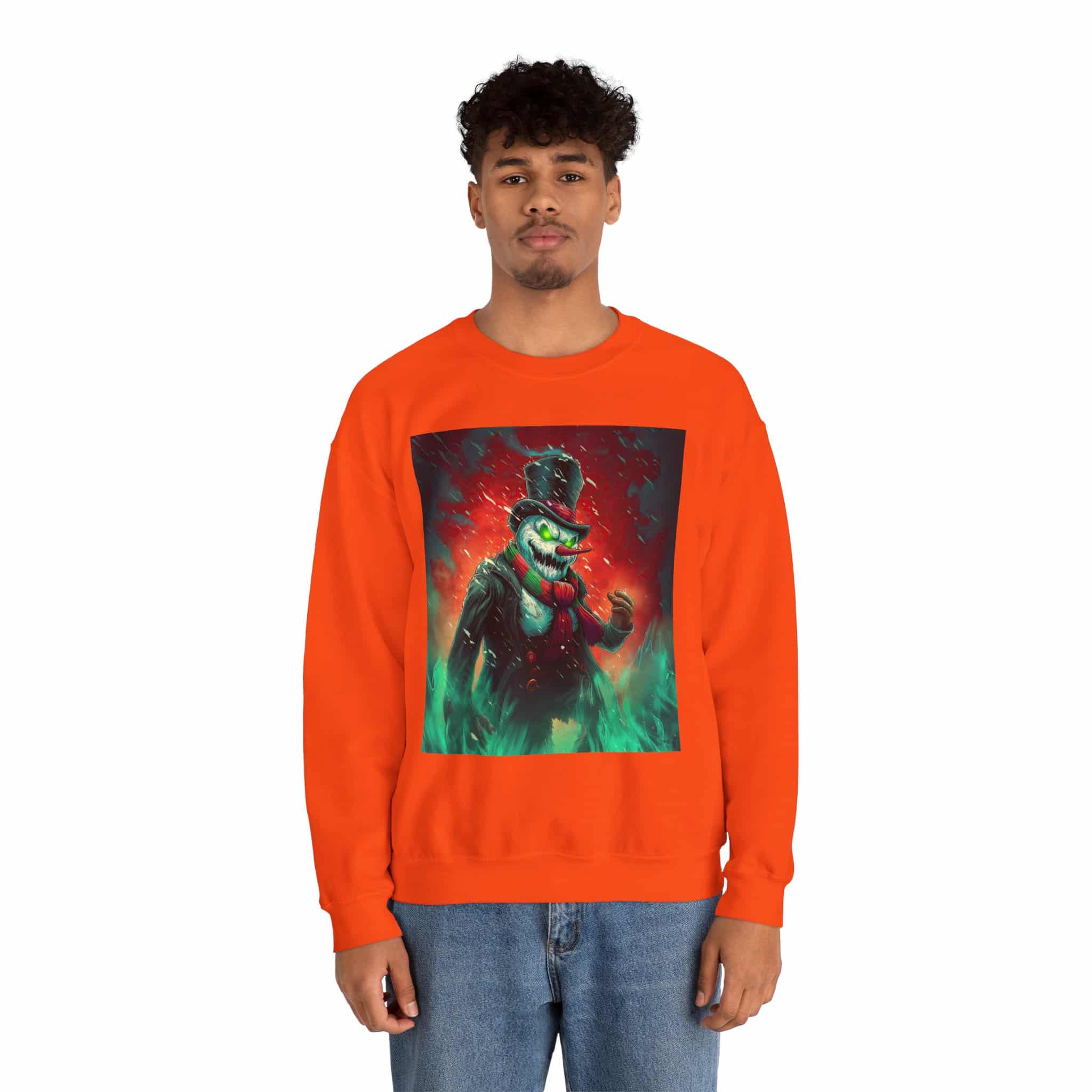 Sadistic Snowman II Unisex Heavy Blend™ Crewneck Sweatshirt Christmas - Image 24