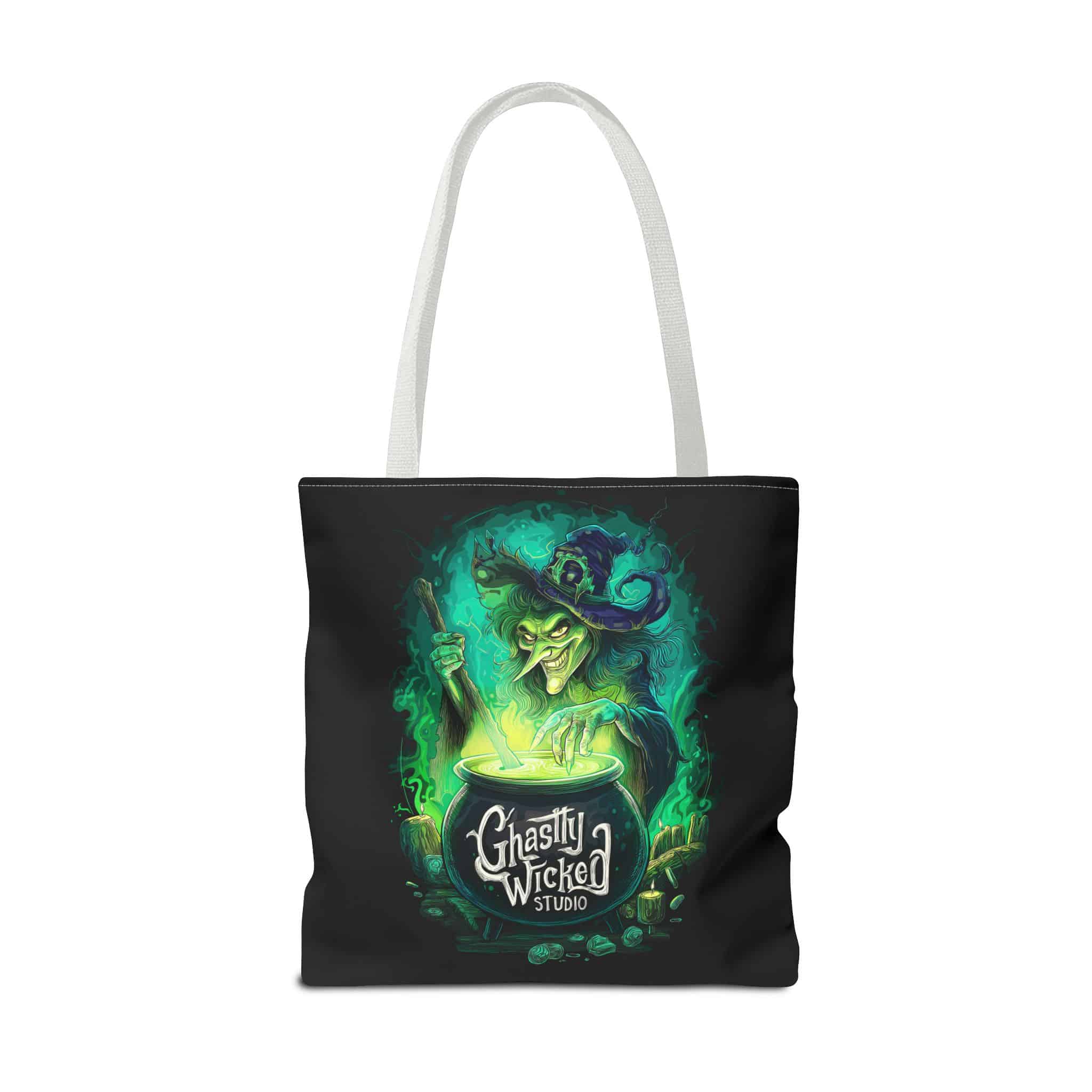 Ghastly Wicked Cauldron Witch Tote Bag (AOP) - Image 34