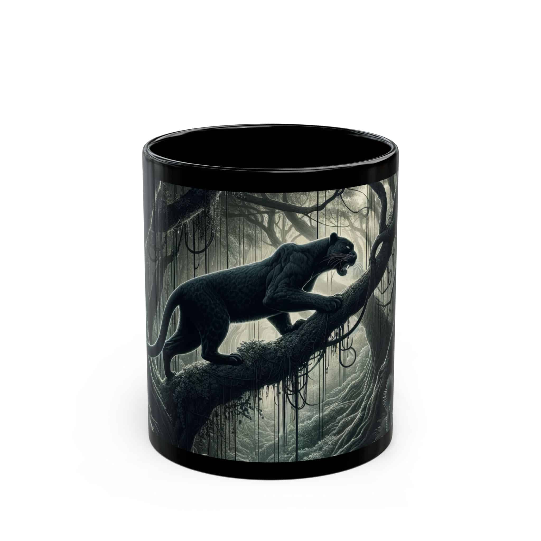 Black Panther WD-D002 By Wyldesigns Black Mug (11oz, 15oz)