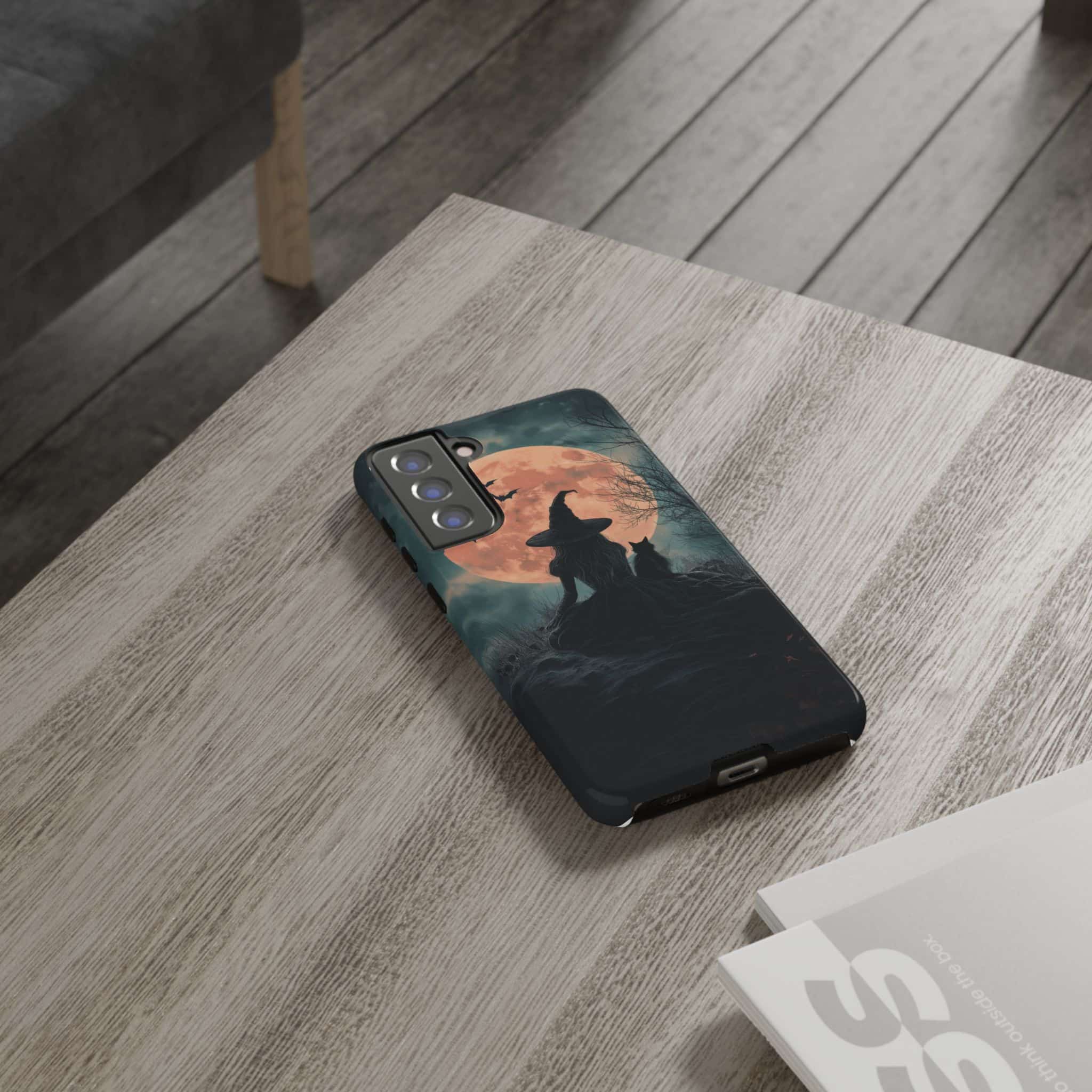 Witch With Black Cat By Moonlight #MJ-W004 Samsung S21, S22, S23, S24 Plus & Ultra Tough Cases - Image 10