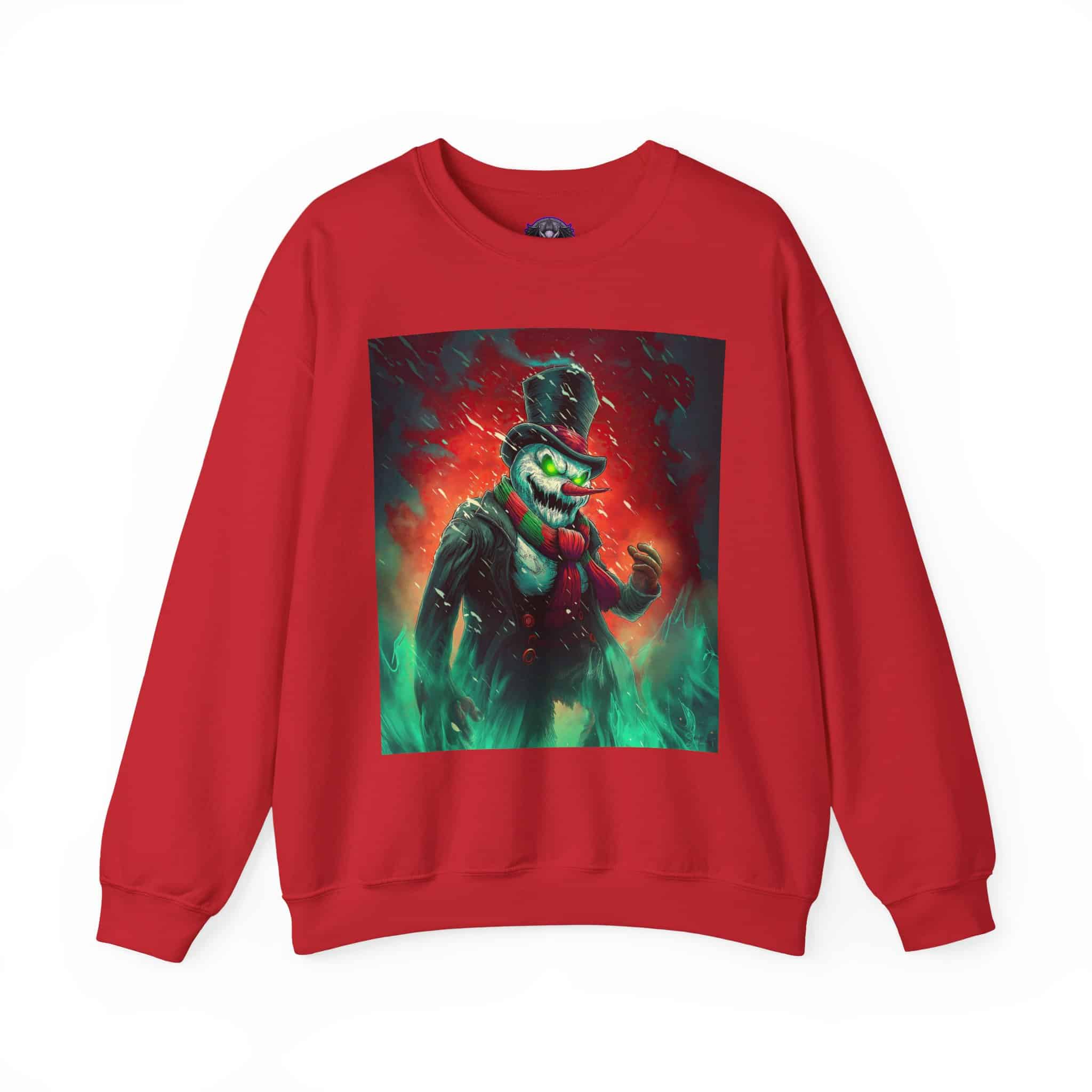 Sadistic Snowman II Unisex Heavy Blend™ Crewneck Sweatshirt Christmas - Image 4