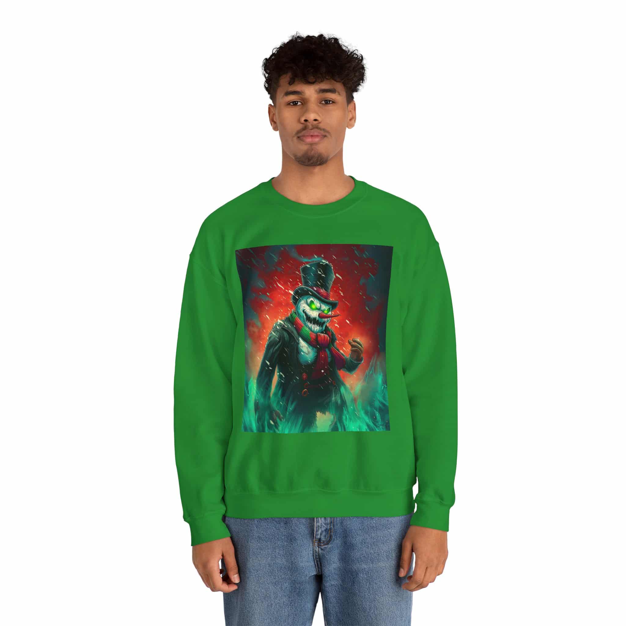 Sadistic Snowman II Unisex Heavy Blend™ Crewneck Sweatshirt Christmas - Image 30