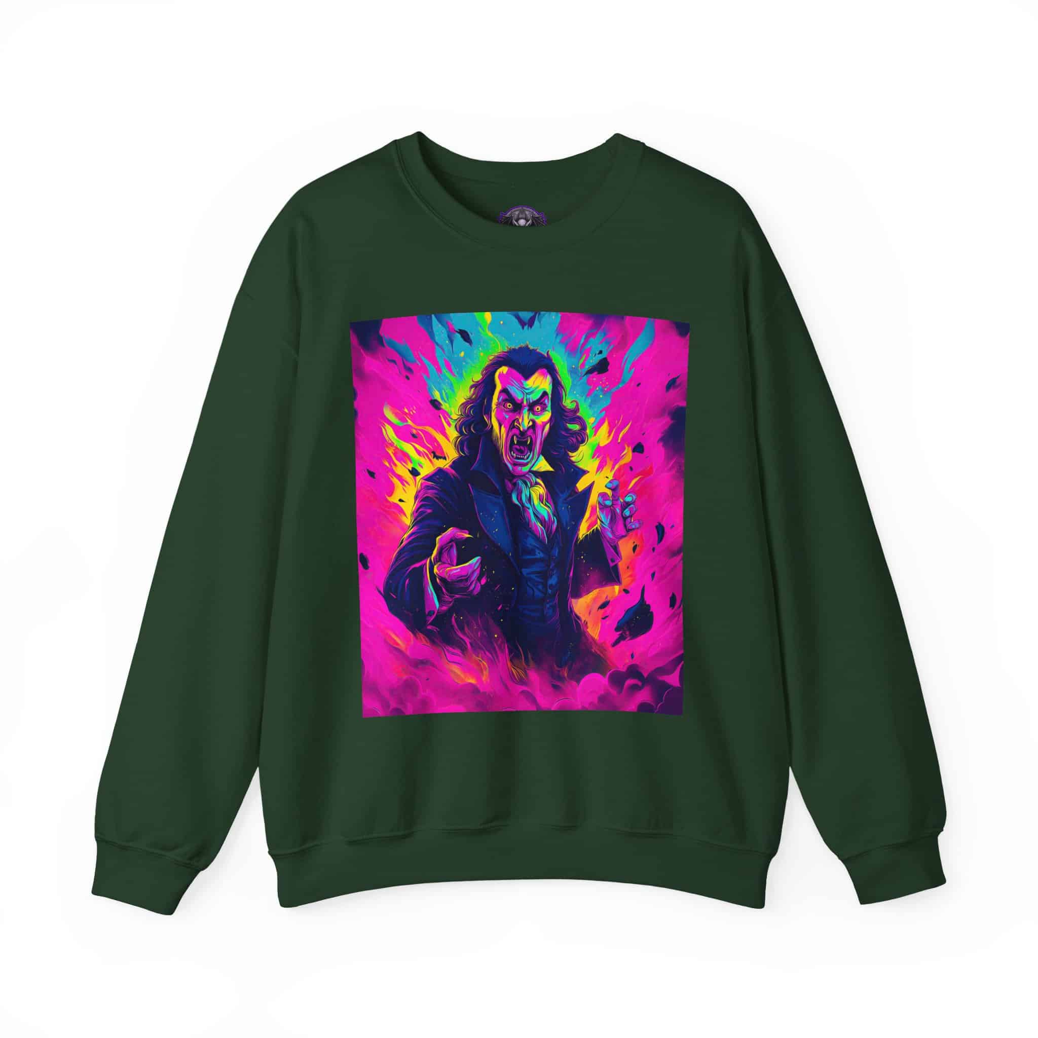 Dracula II Pop 60’s Art Style Unisex Heavy Blend™ Crewneck Sweatshirt - Image 21