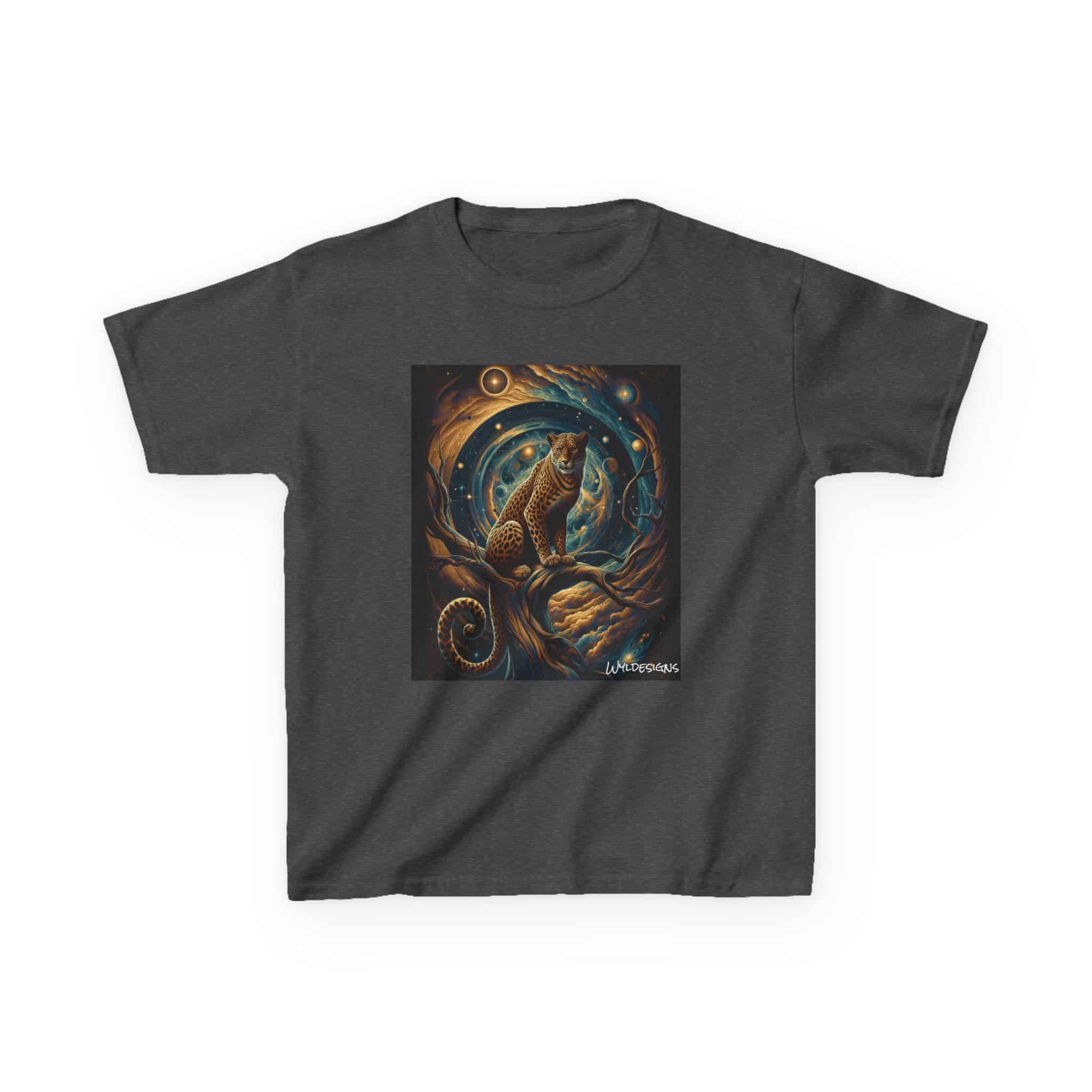 Cosmic Leopard WD-D013 By Wyldesigns Kids Heavy Cotton™ Tee - Image 5