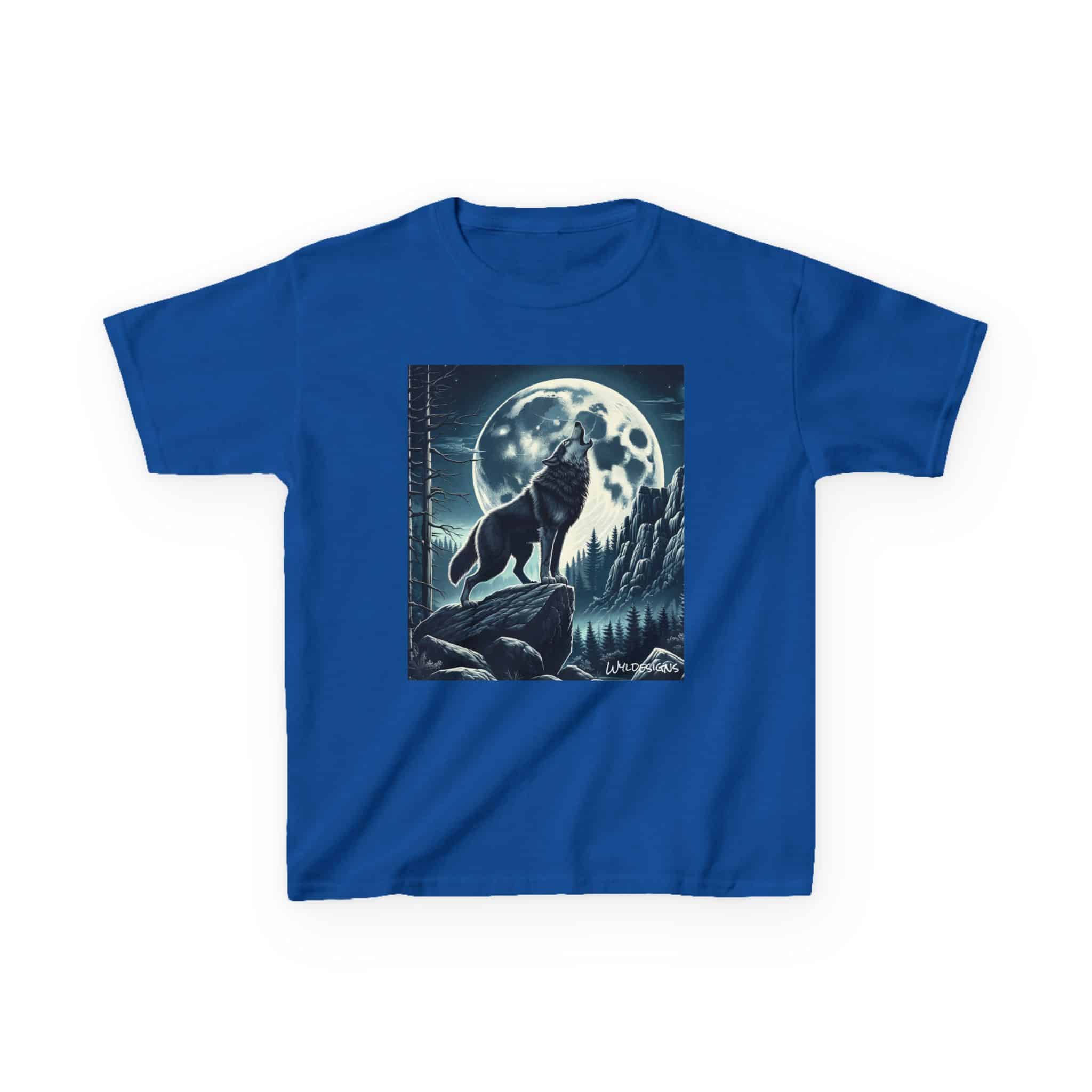 Wolf Howling WD-D001 By Wyldesigns Kids Heavy Cotton™ Tee - Image 9