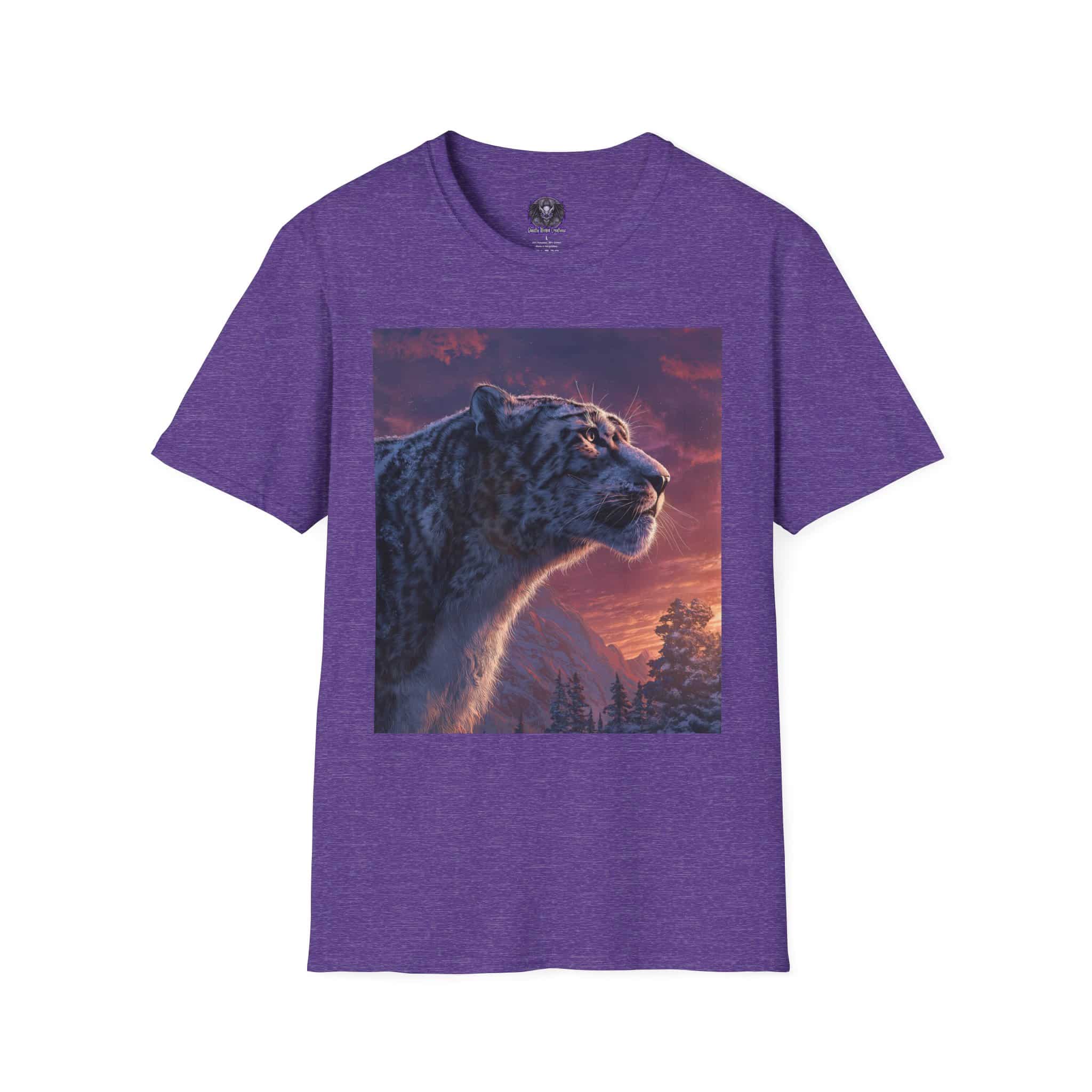 Snow Leopard IV Profile By Wyldesigns Unisex T-Shirt - Image 37
