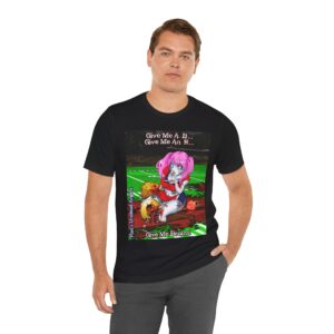 Buffy Undead Angel Zombie Cheerleader (Alt Hair) - Classic Art w/Text Unisex Jersey Short Sleeve Tee