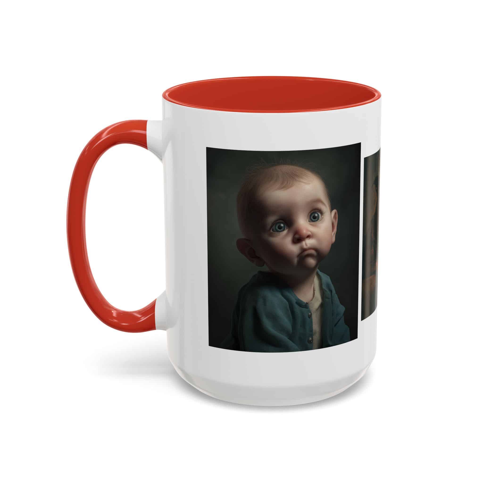 Personalized Accent Coffee Mug with Your Heartwarming Portraits - Image 31
