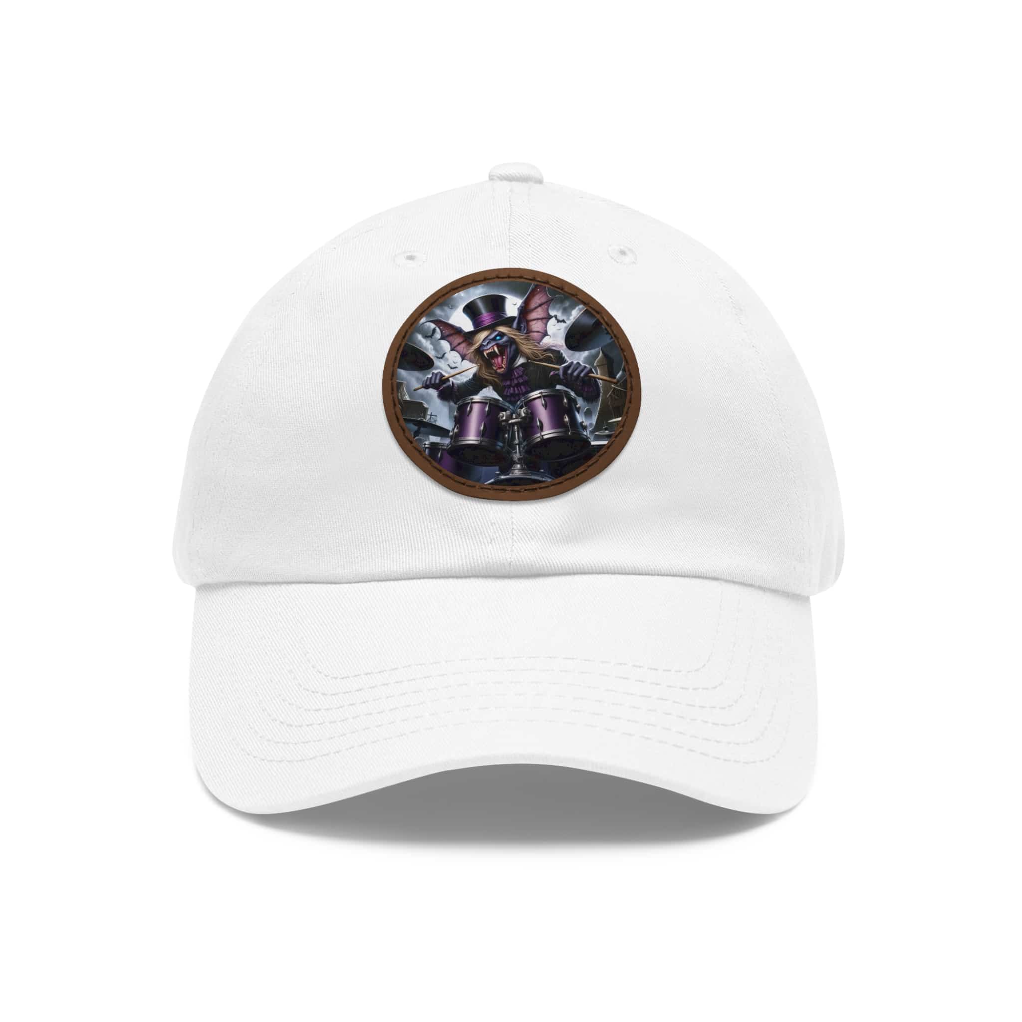 Vlad The Enforcer Bat Drummer #VTE001 Artistic Round Leather Patch Dad Hat - Stylish Casual Cap - Image 26