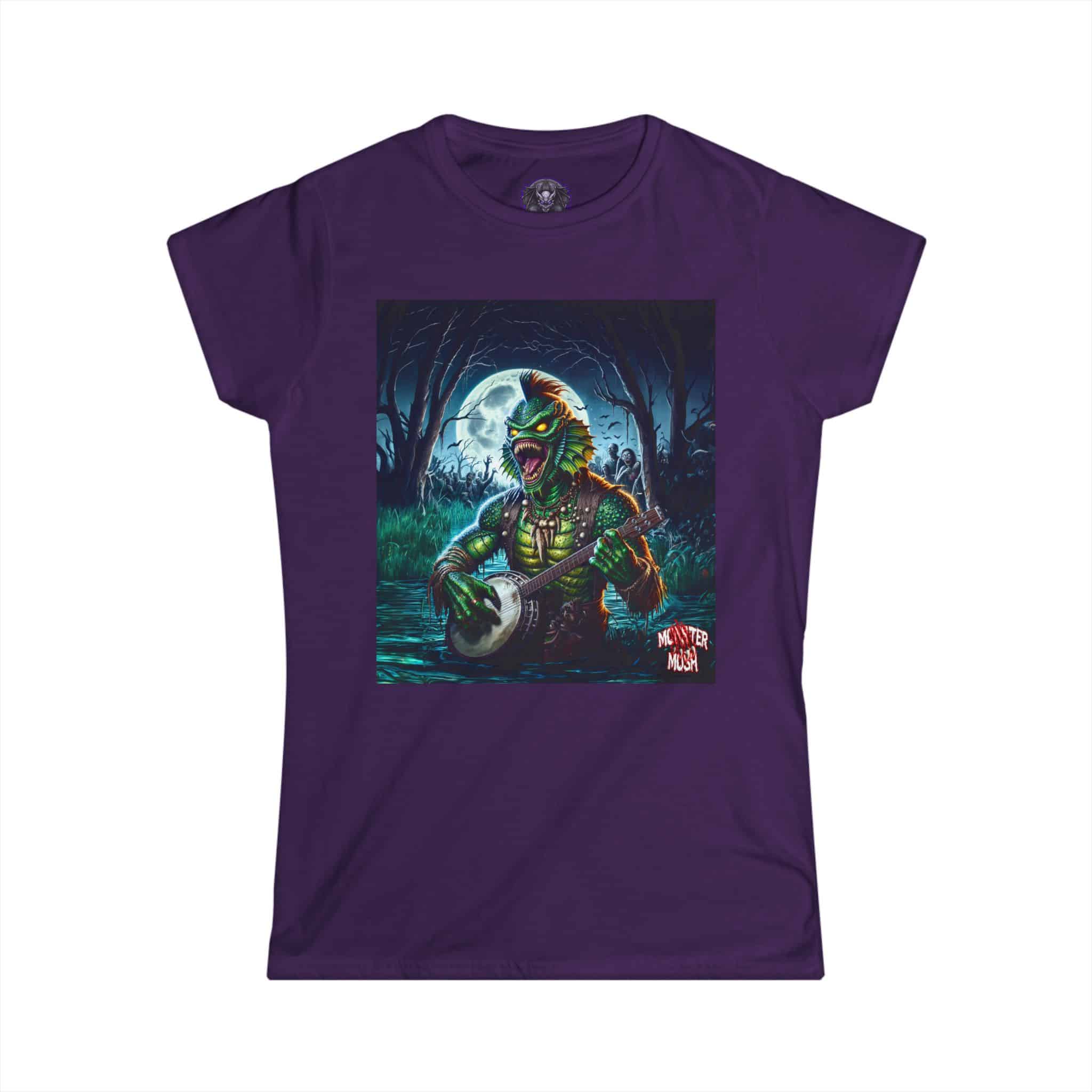 Monster Mosh 2024 Tour Gill On Banjo MM-D005 Women's Softstyle Tee - Image 34