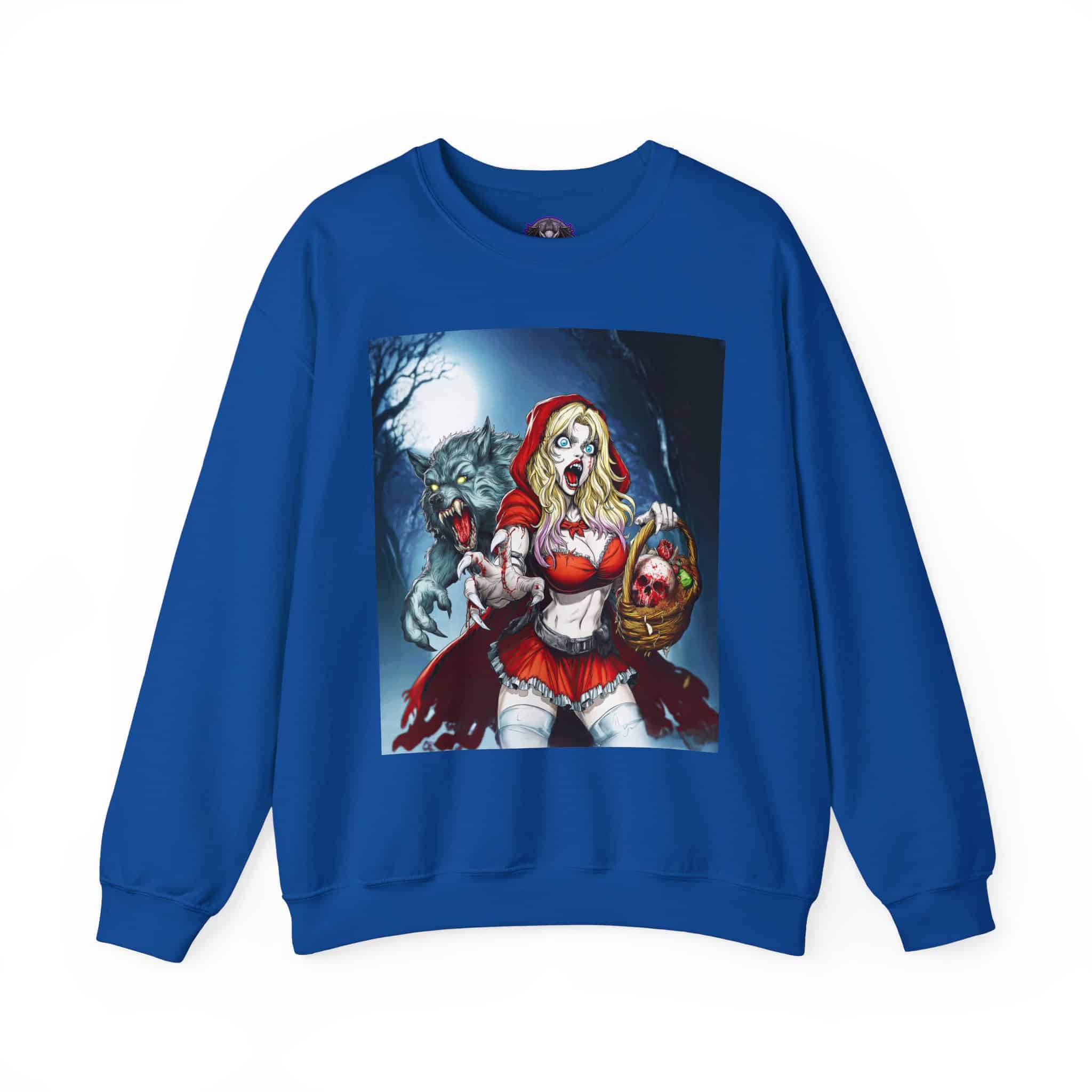 Vampire Red Riding Hood By Ghastly Wicked Tales 2025-01 Unisex Heavy Blend™ Crewneck Sweatshirt - Image 5