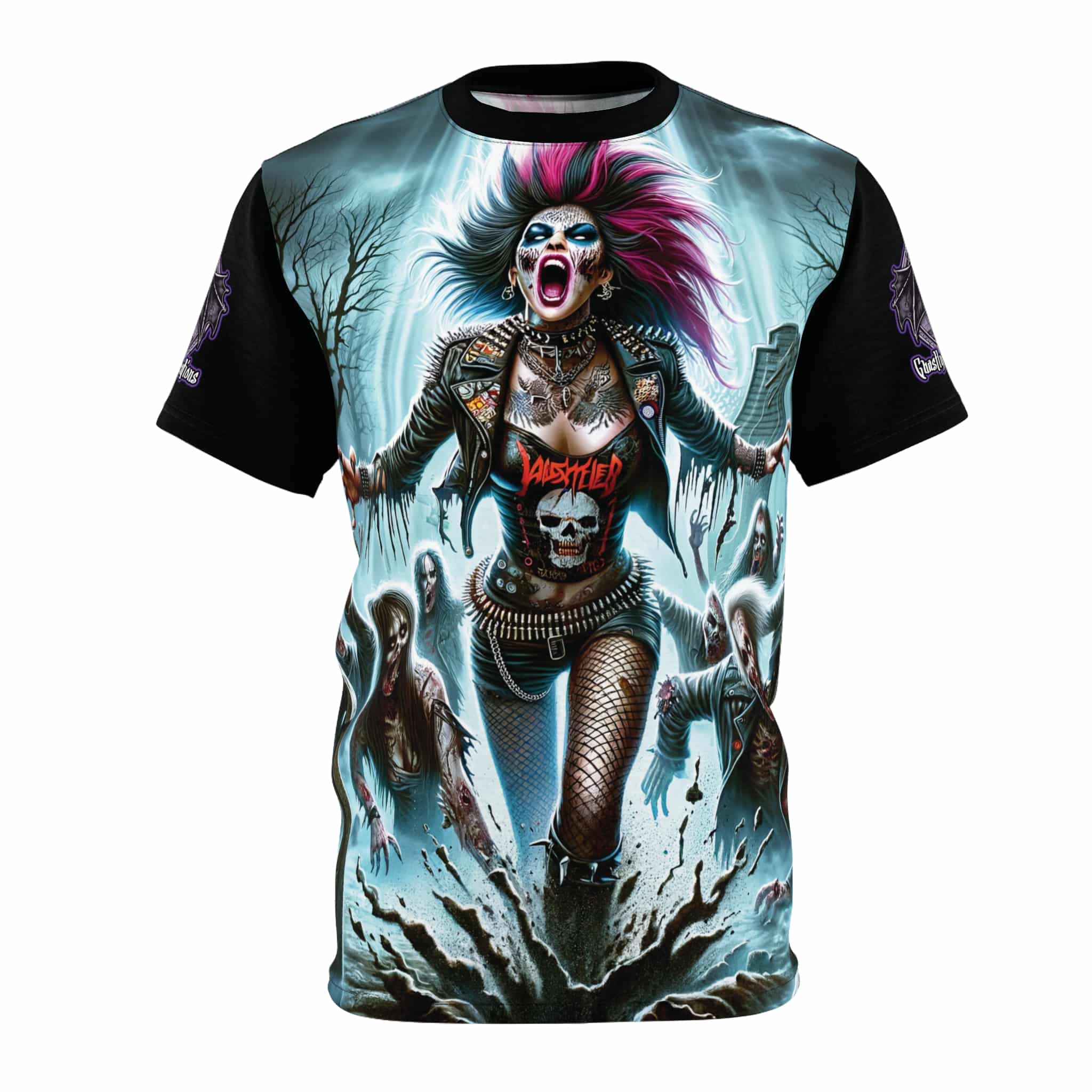 Zombies Emerge #DZ-004 Unisex Cut & Sew Tee (AOP) - Image 5