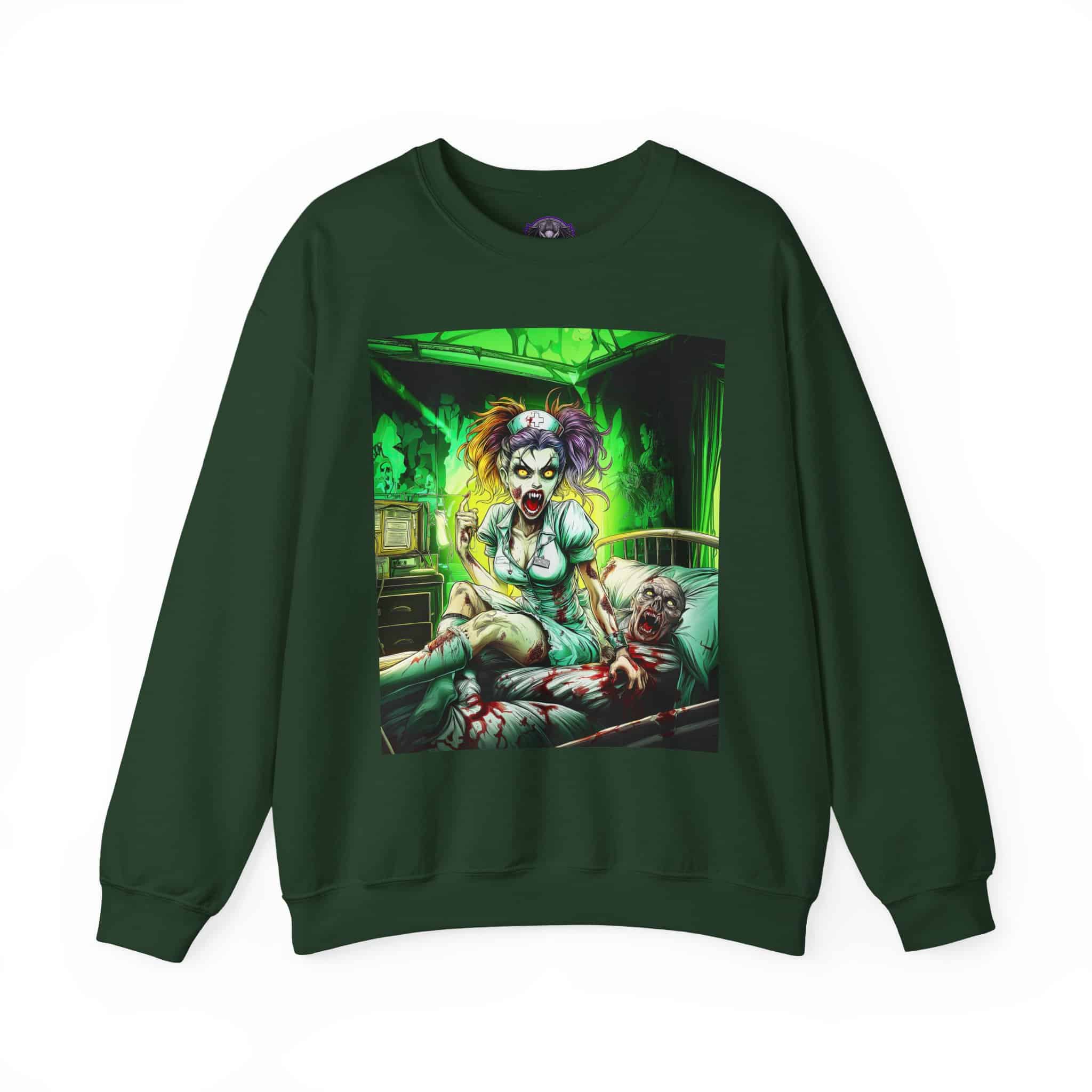 Undead Angels Zombie Nurse Lexi 002 Unisex Heavy Blend™ Crewneck Sweatshirt - Image 25