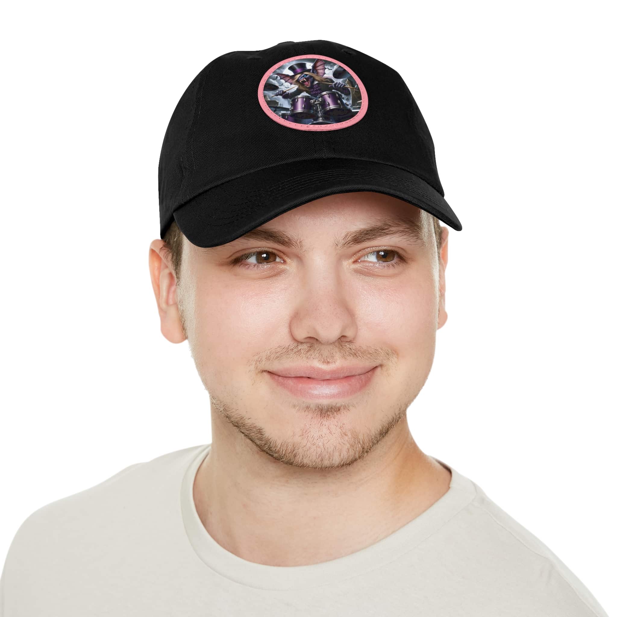 Vlad The Enforcer Bat Drummer #VTE001 Artistic Round Leather Patch Dad Hat - Stylish Casual Cap - Image 70