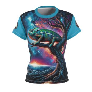 Cosmic Chameleon WD-D004 By Wyldesigns Women's Cut & Sew Tee (AOP)