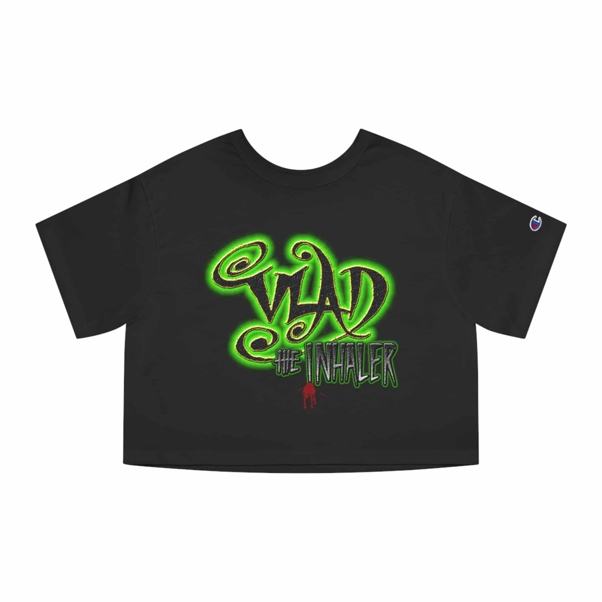 Vlad The Inhaler Logo Champion Women's Heritage Cropped T-Shirt - Image 7