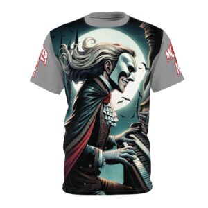 Monster Mosh 2024 Tour Phantom On Organ MM-D007 Unisex Cut & Sew Tee (AOP) - Black or Grey Sleeves
