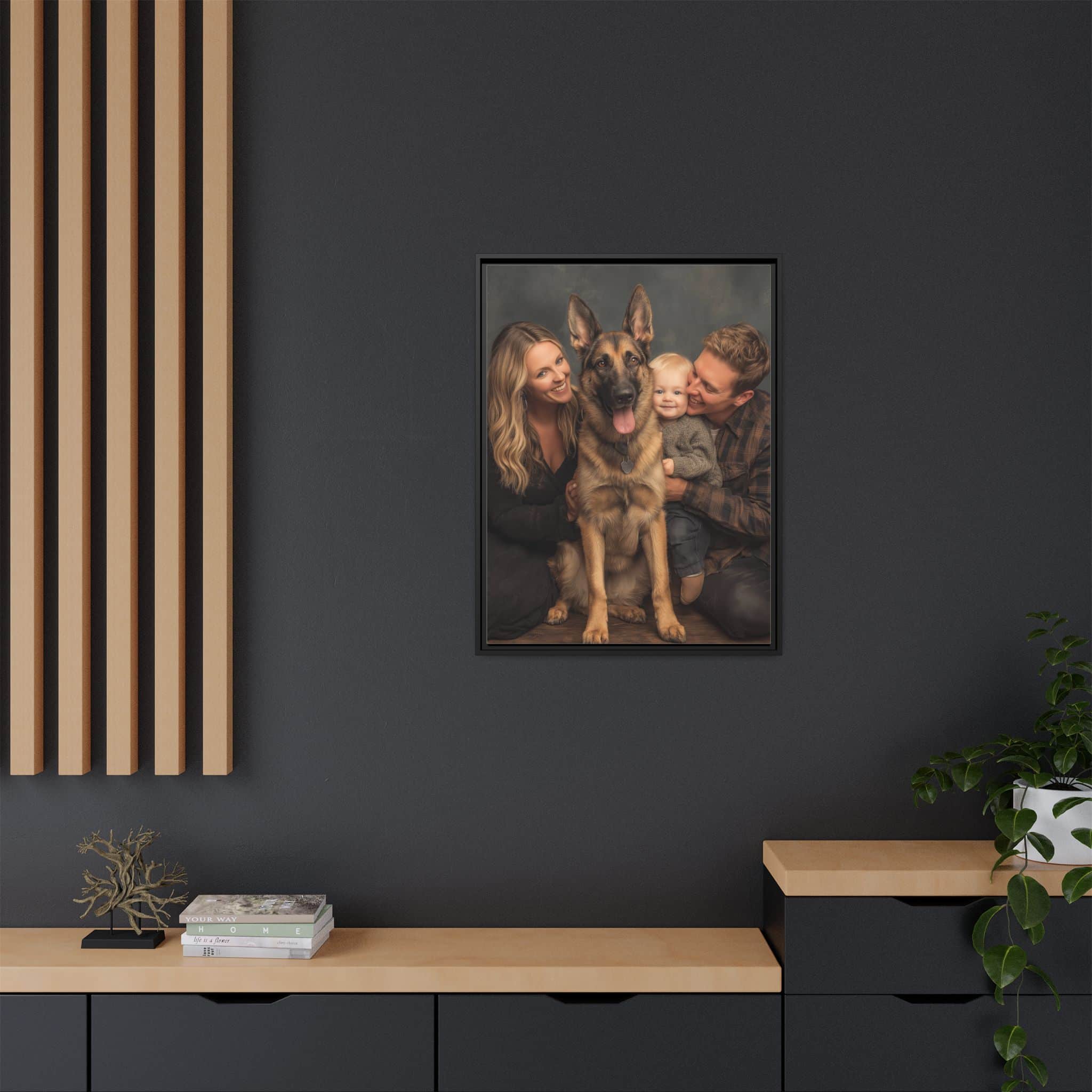 Personalized Framed Family Canvas Wall Art Vertical Multiple Sizes Available - Image 28