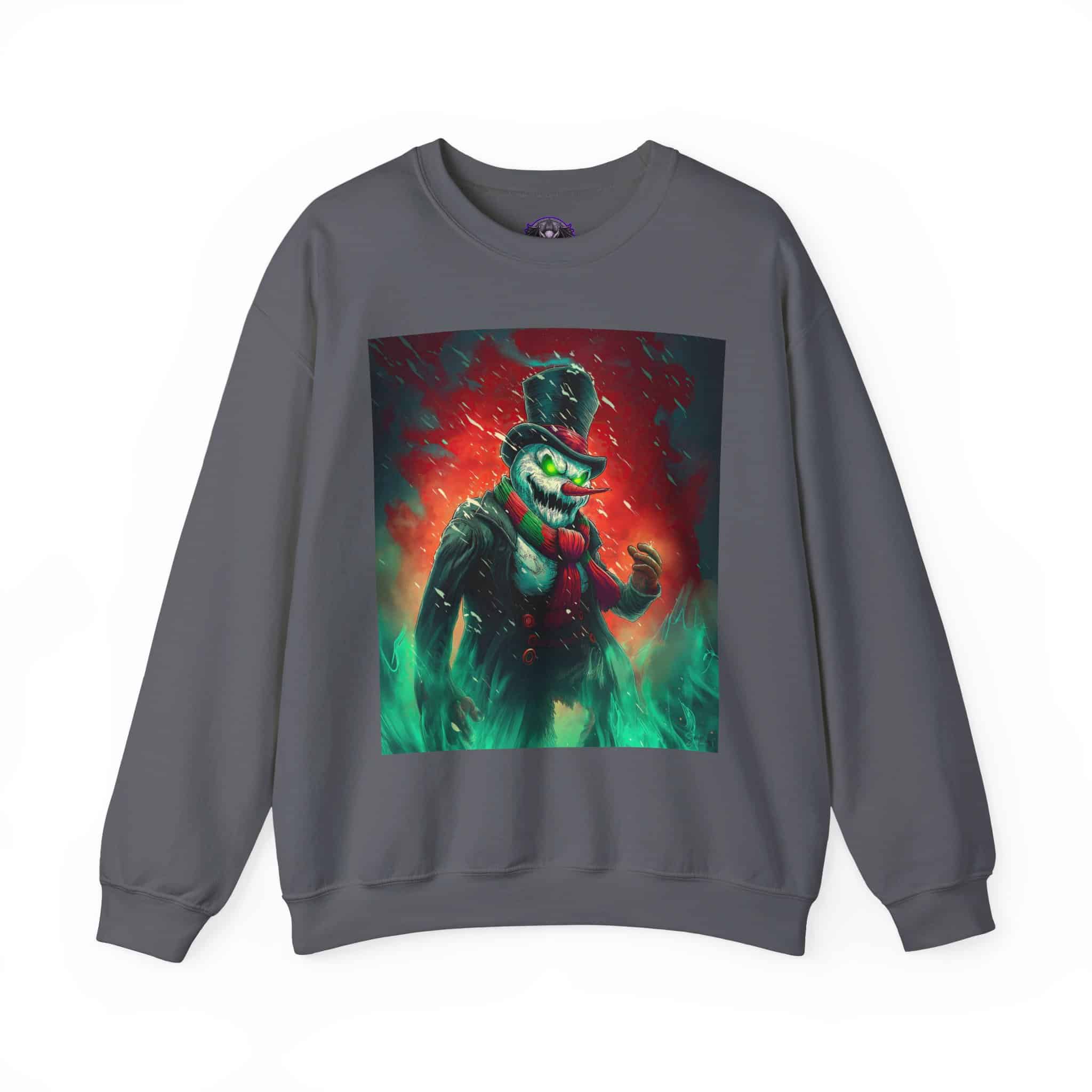 Sadistic Snowman II Unisex Heavy Blend™ Crewneck Sweatshirt Christmas - Image 13