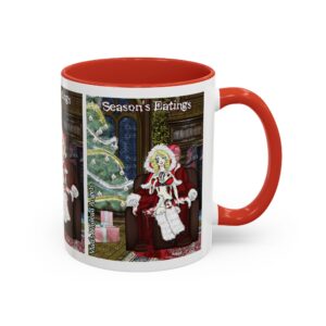 Kelly Klaus Undead Angel Santa’s Zombie Daughter – Classic Art w/Text Accent Coffee Mug (11, 15oz)