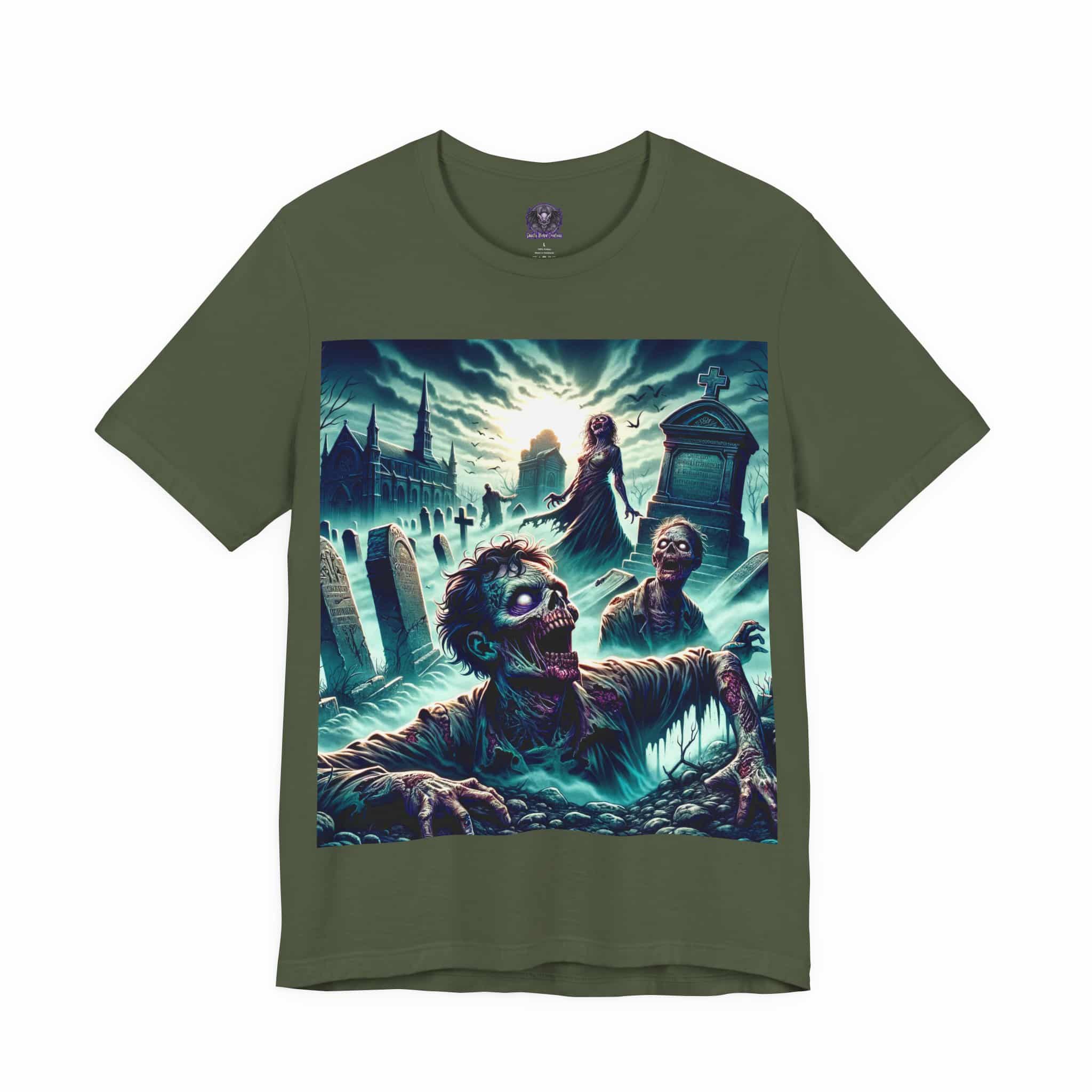 Zombies Emerge #DZ-003 Unisex Jersey Short Sleeve Tee - Image 47