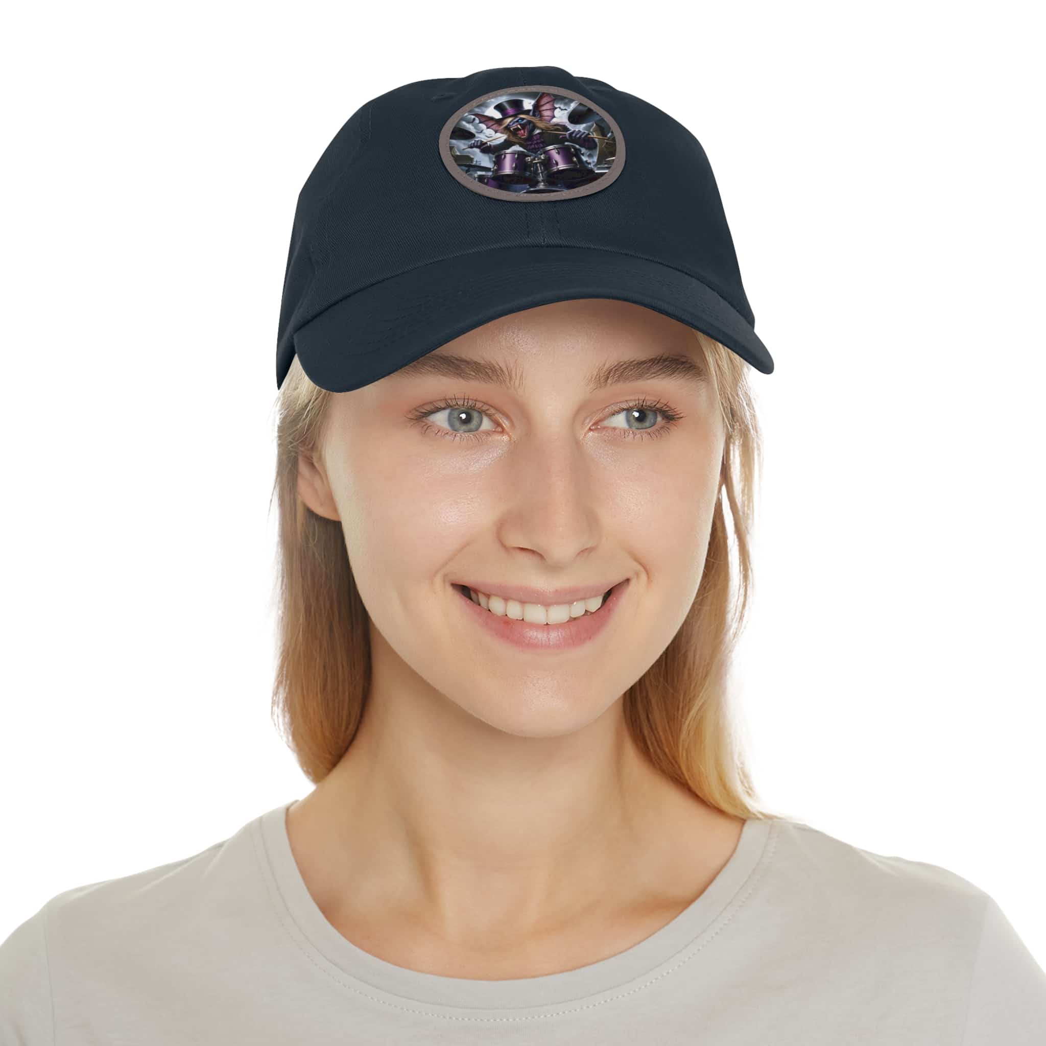 Vlad The Enforcer Bat Drummer #VTE001 Artistic Round Leather Patch Dad Hat - Stylish Casual Cap - Image 79