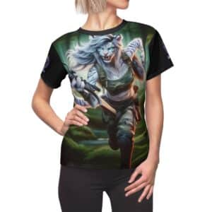 Arm The Animals: Commando Tigress #AA-D-WT004 Women's Cut & Sew Tee (AOP)