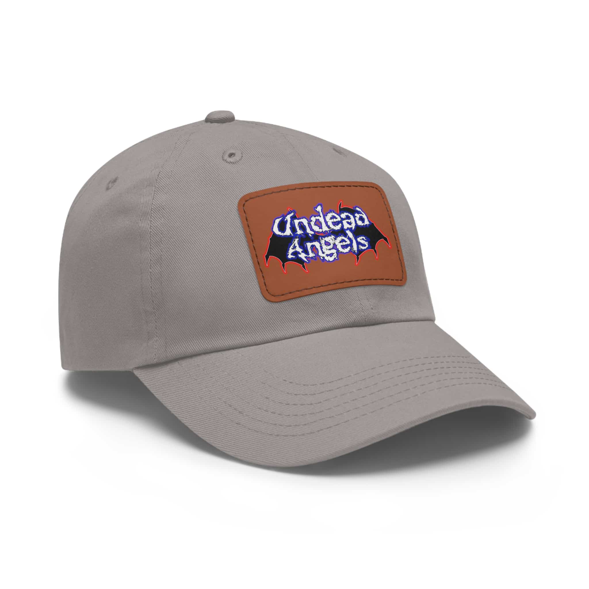 Undead Angels Logo Leather Patch Dad Hat - Casual Style for Music Lovers - Image 42