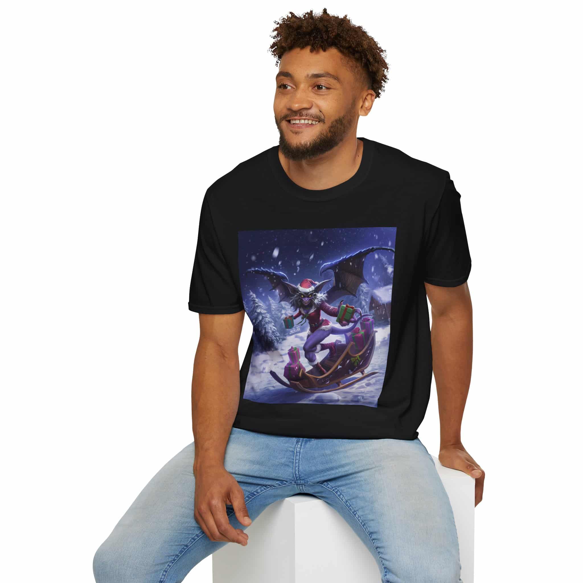 Gift Giving Gremlin Elf I Unisex T-Shirt Christmas - Image 14