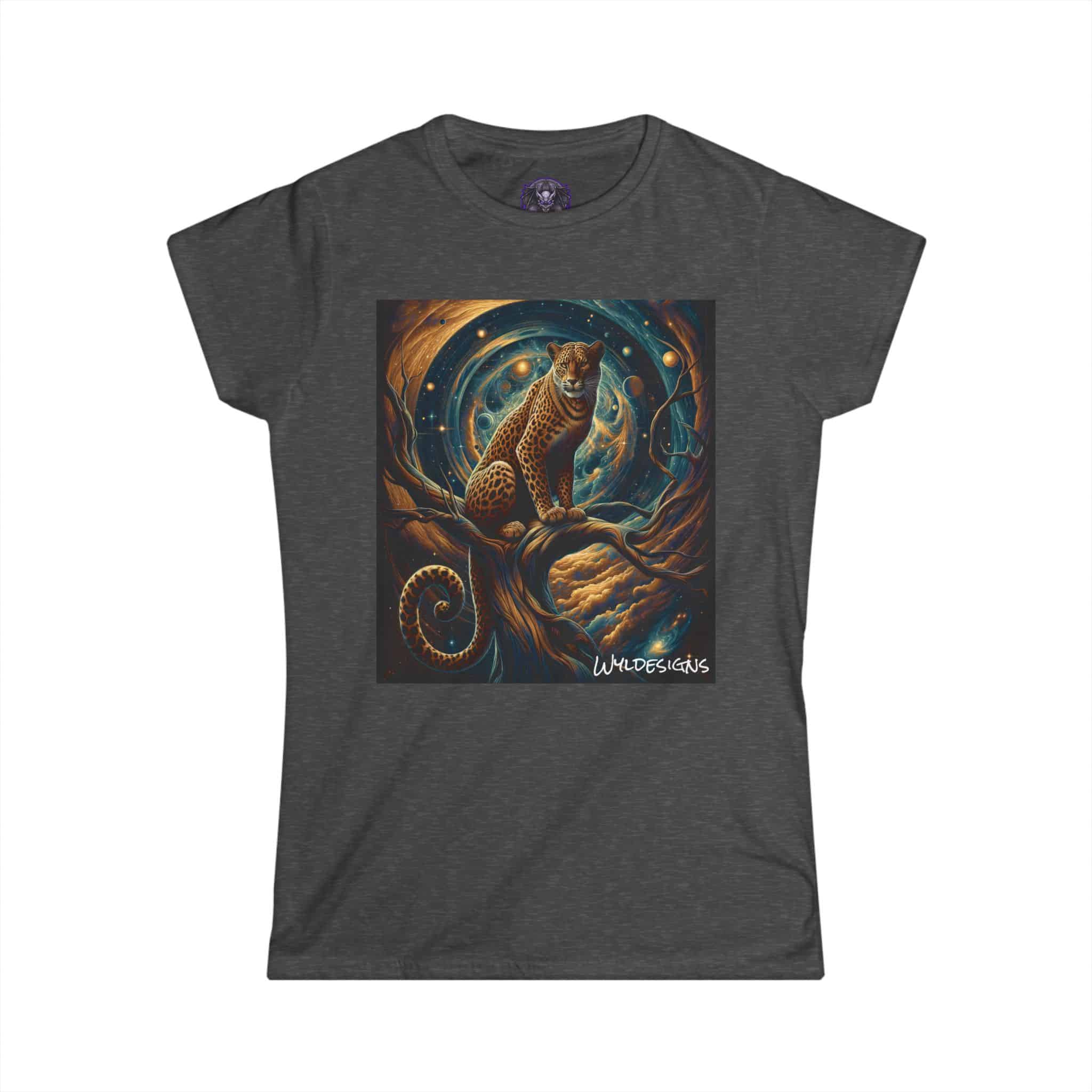 Cosmic Leopard WD-D013 By Wyldesigns Women's Softstyle Tee - Image 19