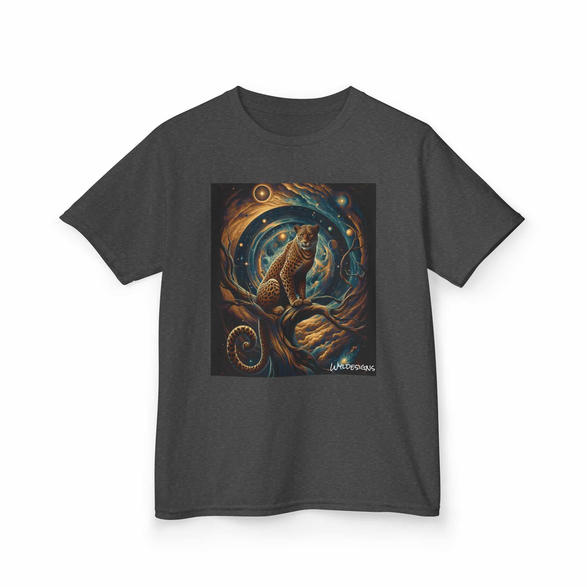 Cosmic Leopard WD-D013 By Wyldesigns Kids Heavy Cotton™ Tee - Image 7