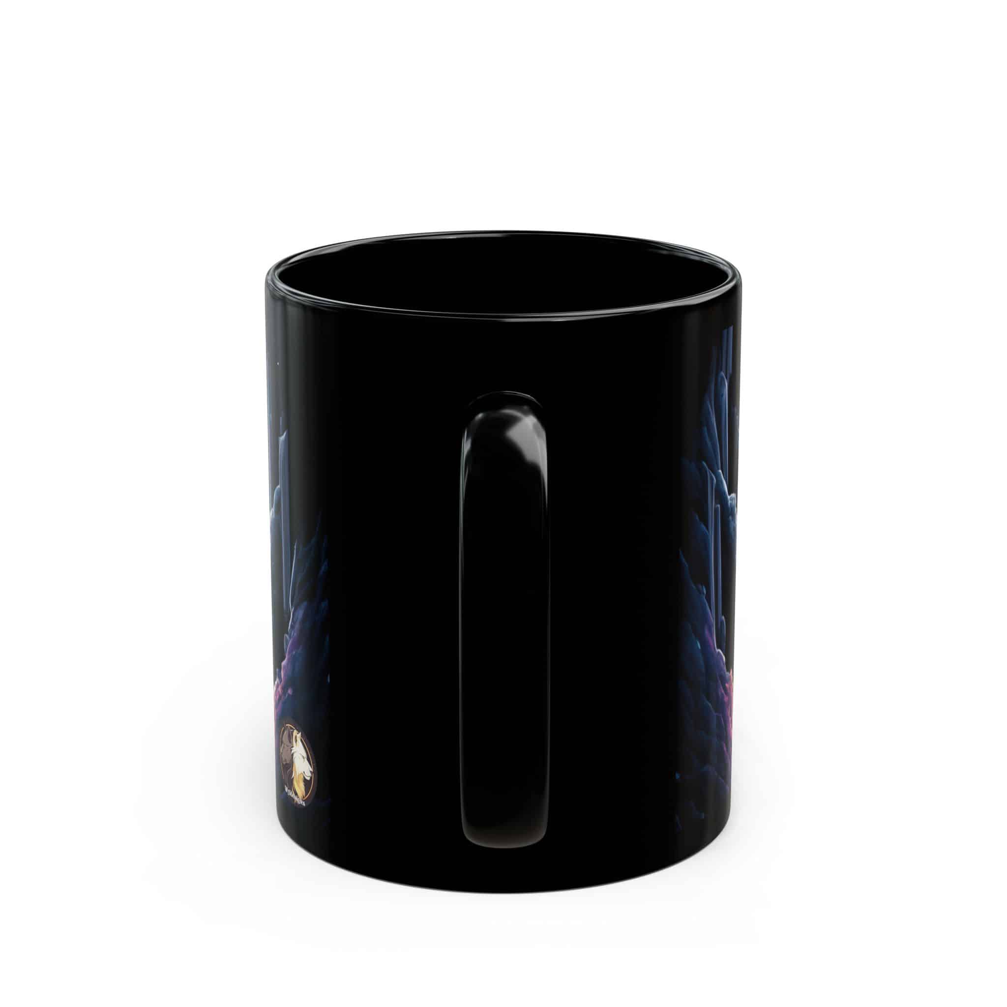 Cosmic Lion Family WD-D006 By Wyldesigns Black Mug (11oz, 15oz) - Image 4