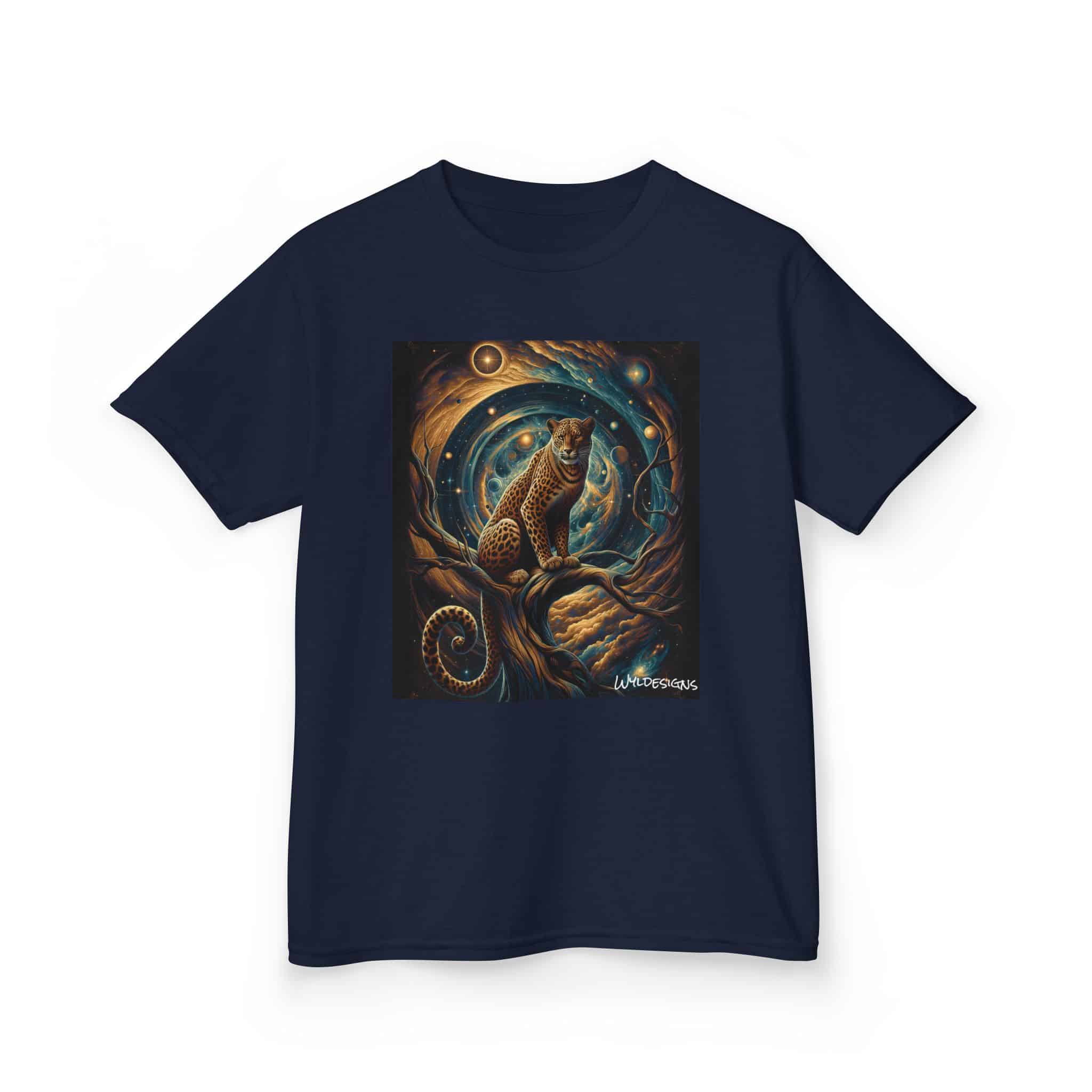 Cosmic Leopard WD-D013 By Wyldesigns Kids Heavy Cotton™ Tee - Image 11