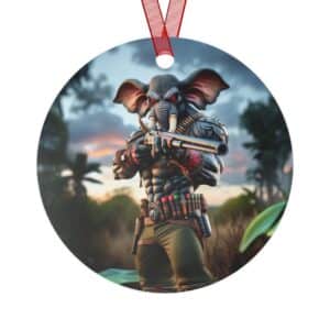 Arm The Animals: Bounty Hunter Elephant #AA-D-El002 Metal Ornaments