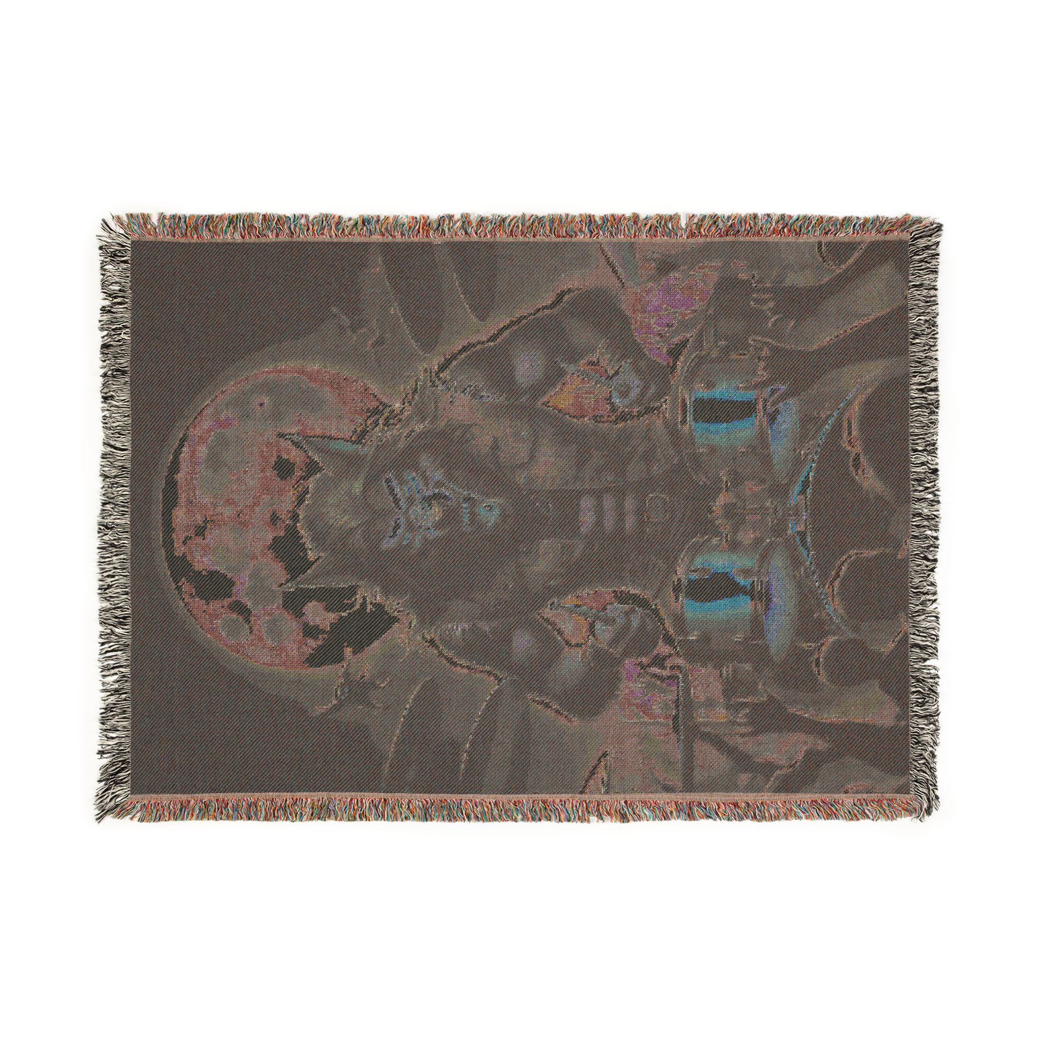 Monster Mosh 2024 Tour Wolfie On Drums MM-D004 Woven Blanket, Cozy Throw for Halloween, Fall Decor, Perfect for Movie Nights, Gift for Monster Lovers, Home Accessories - Image 5