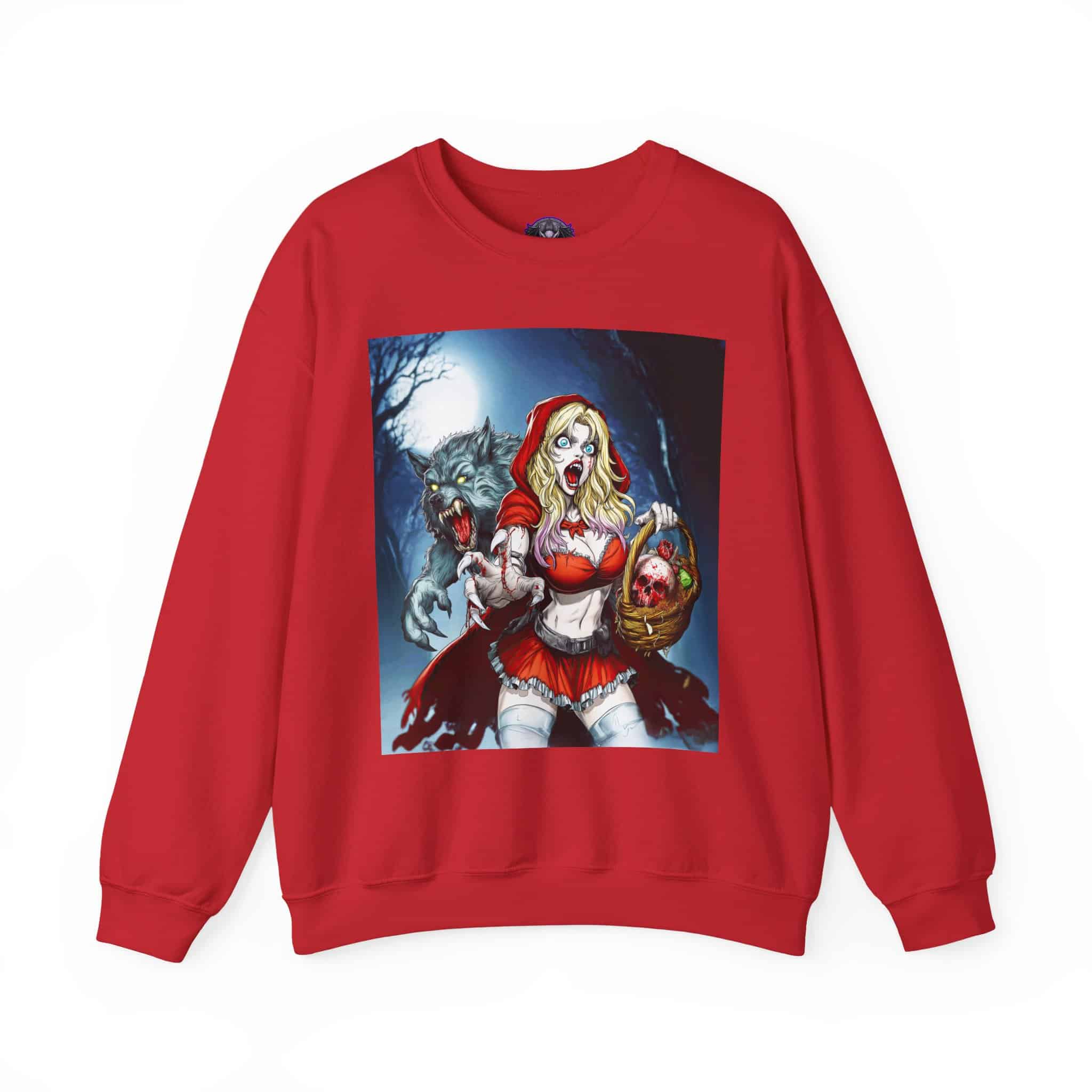 Vampire Red Riding Hood By Ghastly Wicked Tales 2025-01 Unisex Heavy Blend™ Crewneck Sweatshirt - Image 57