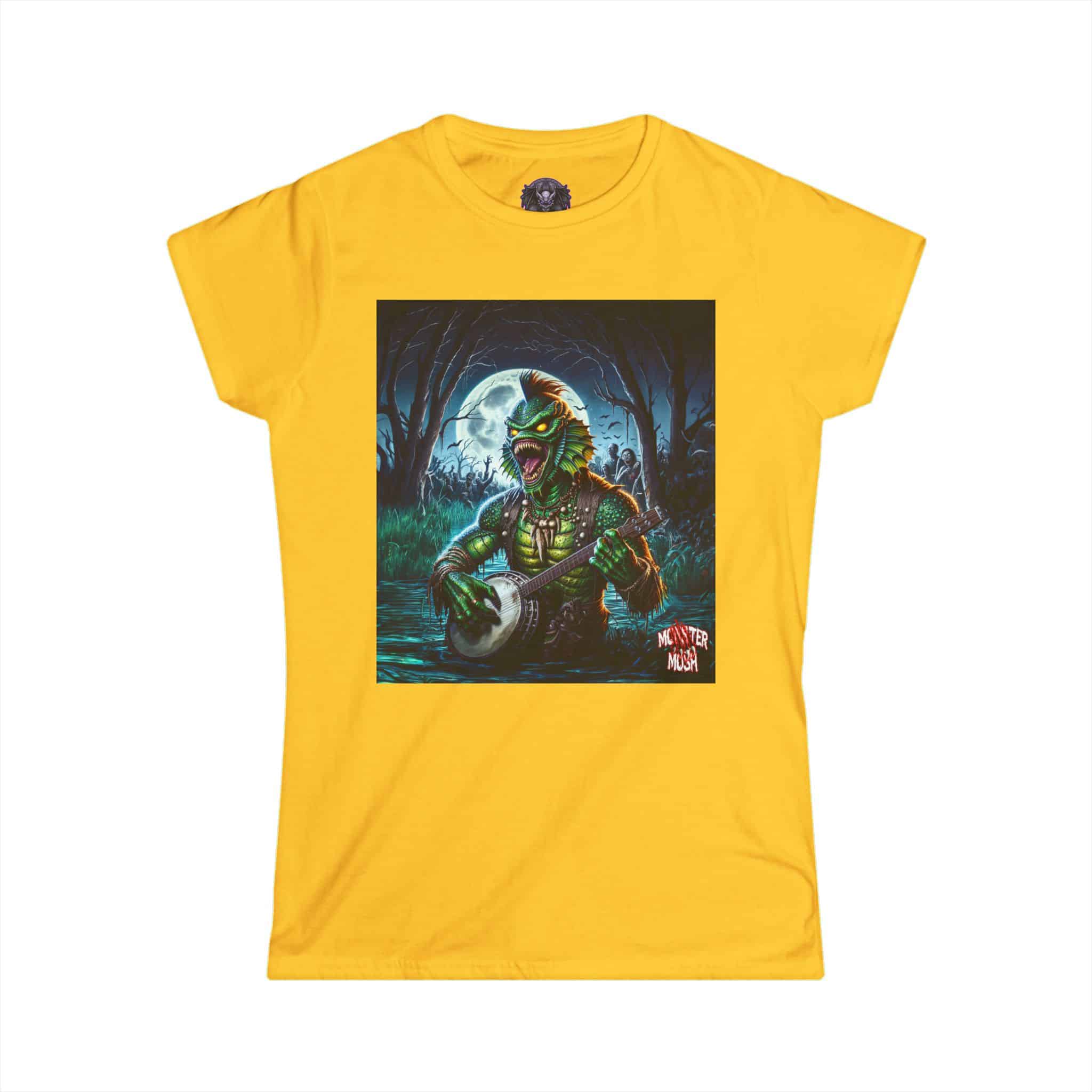 Monster Mosh 2024 Tour Gill On Banjo MM-D005 Women's Softstyle Tee - Image 19