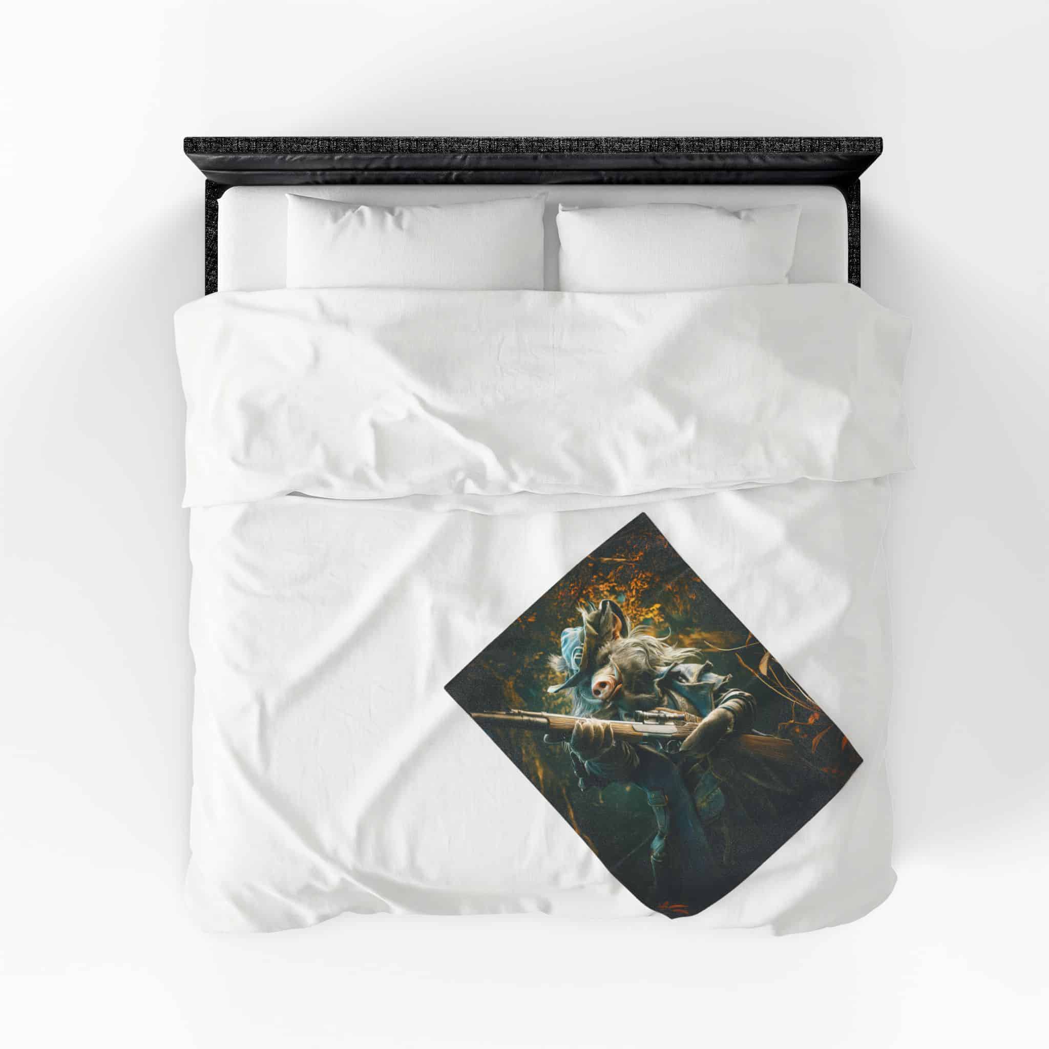 Arm The Animals: Hunter Wild Boar #AA029 Plush Blanket, Cozy Throw for Fall Decor - Image 21