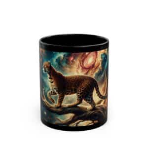 Cosmic Leopard WD-D011 By Wyldesigns Black Mug (11oz, 15oz)