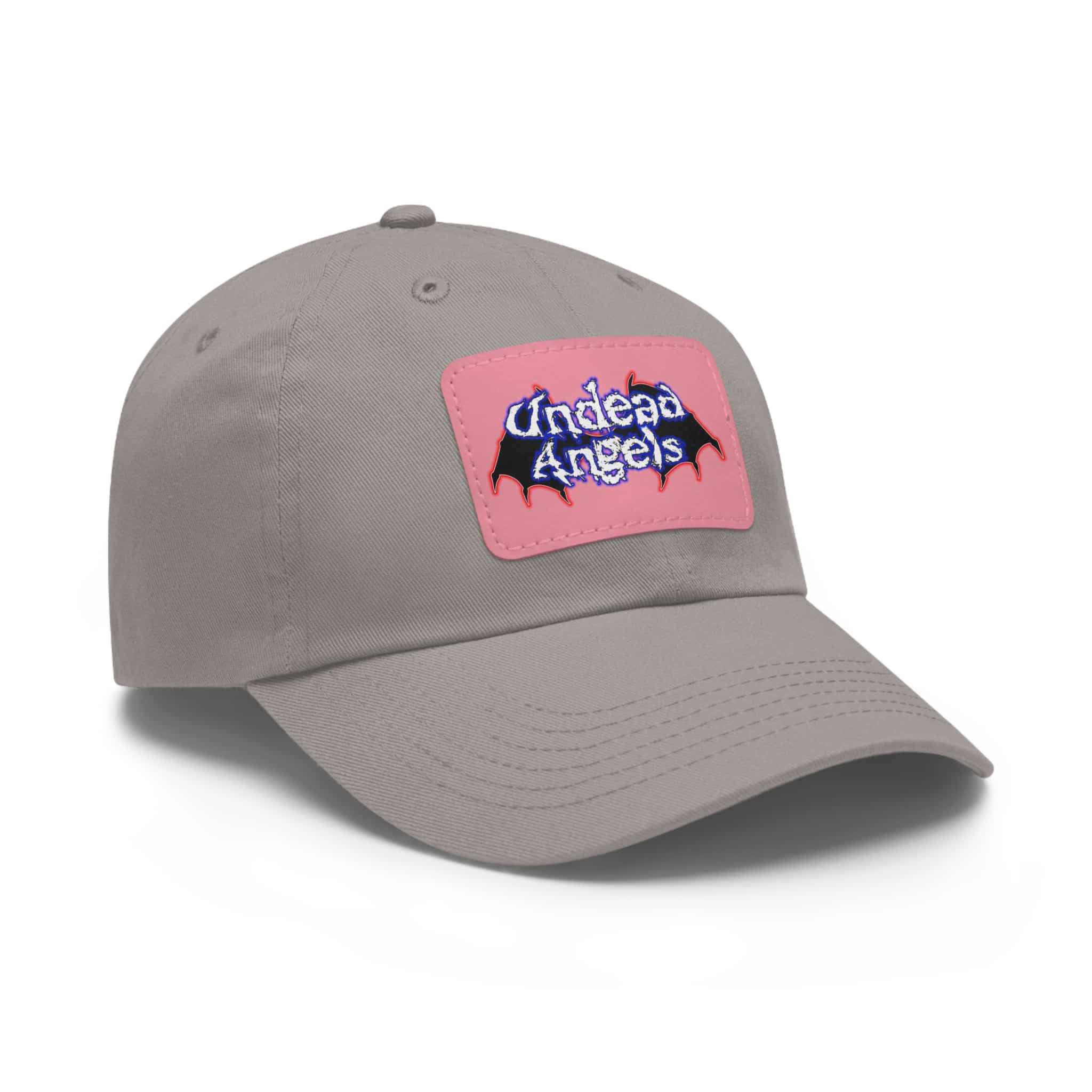 Undead Angels Logo Leather Patch Dad Hat - Casual Style for Music Lovers - Image 47